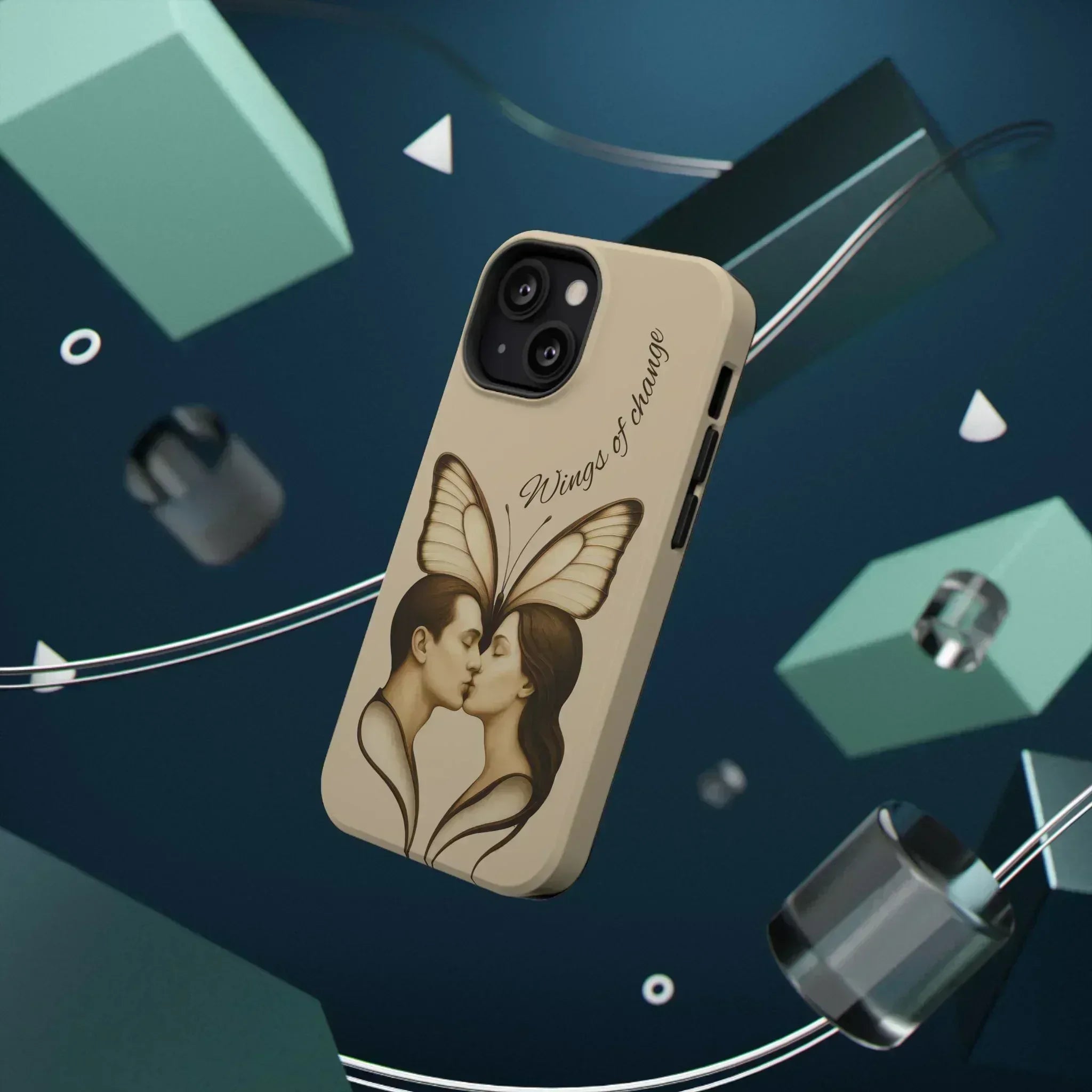 Romantic Butterfly Couple Phone Case for iPhone 12-16 and Galaxy S21-S22 - KARARMDESIGN
