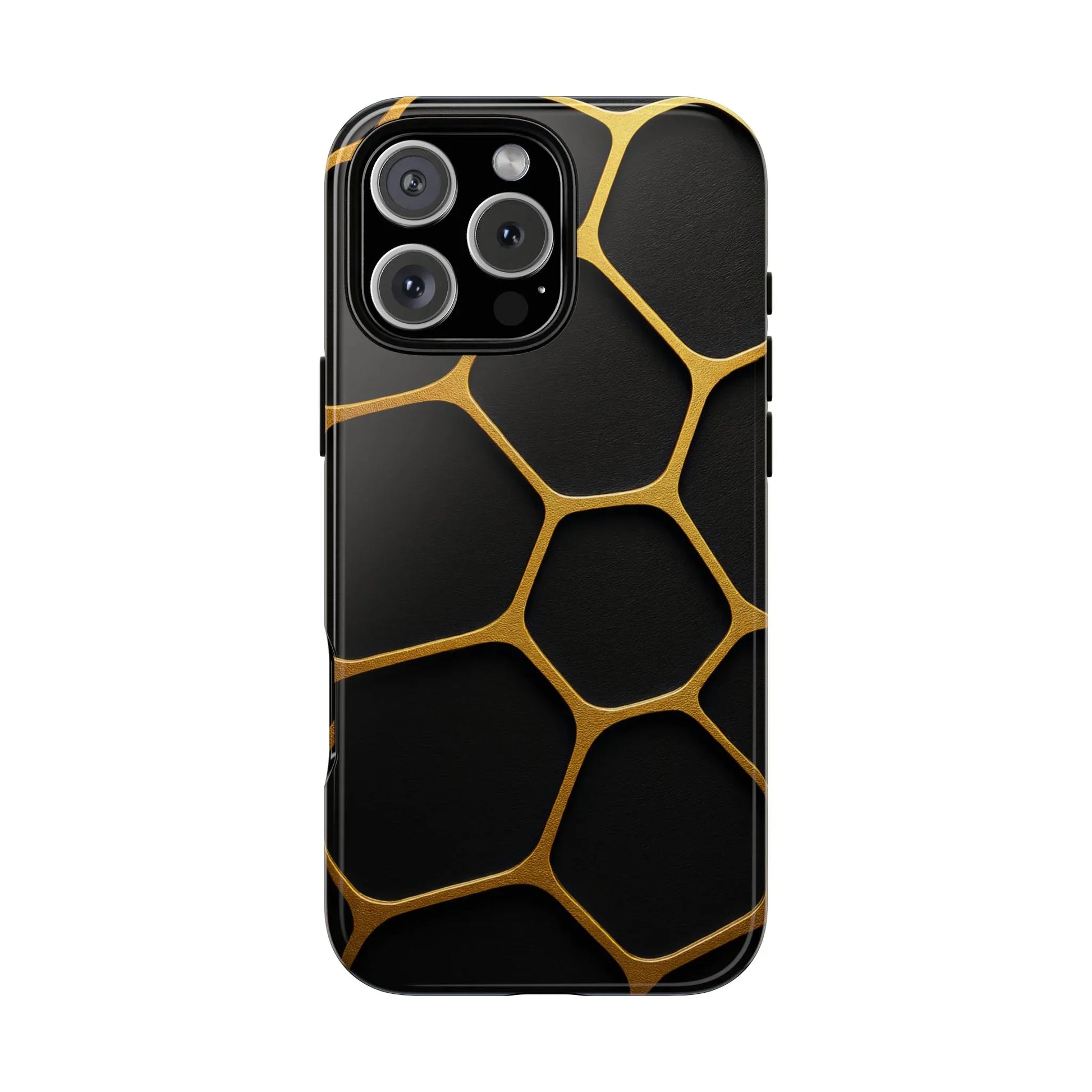 Golden Cellscape Phone Case for iPhone 8-17 and Galaxy S20-S25 - KARARMDESIGN