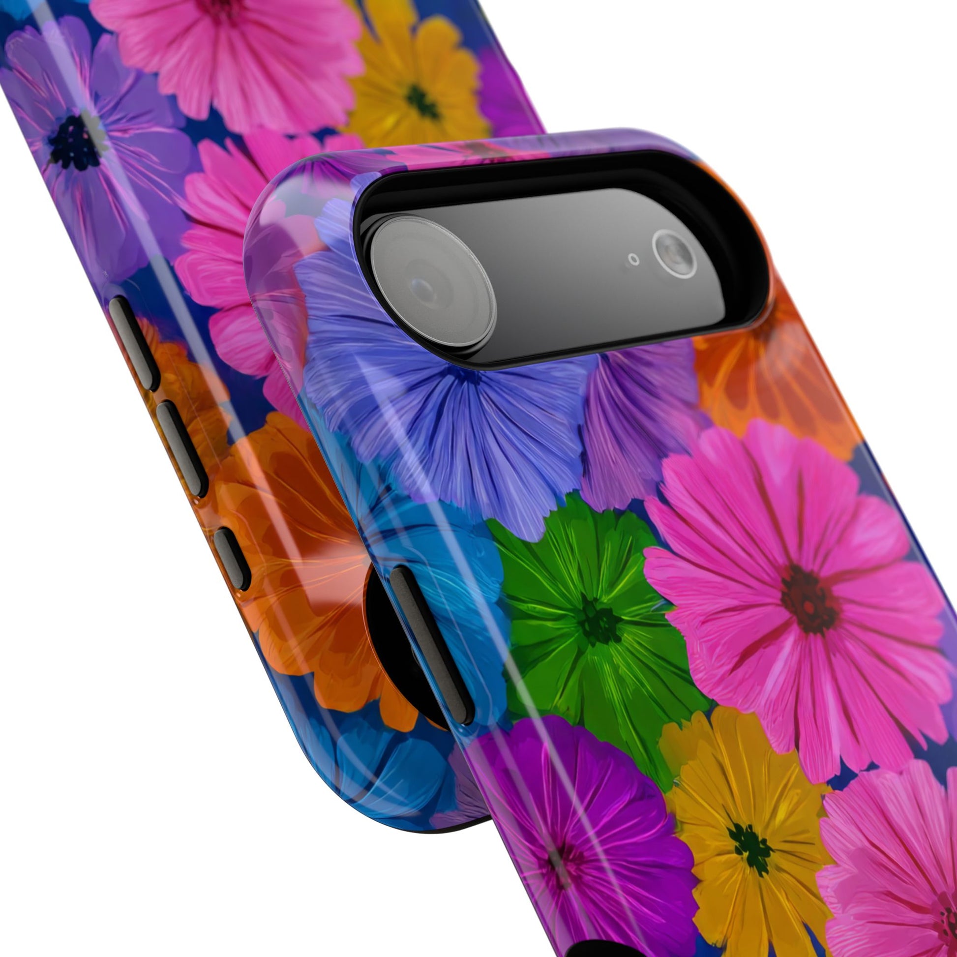 Bloom Pattern Phone Case for iPhone 11-17 and Galaxy S21-S22 Models - KARARMDESIGN