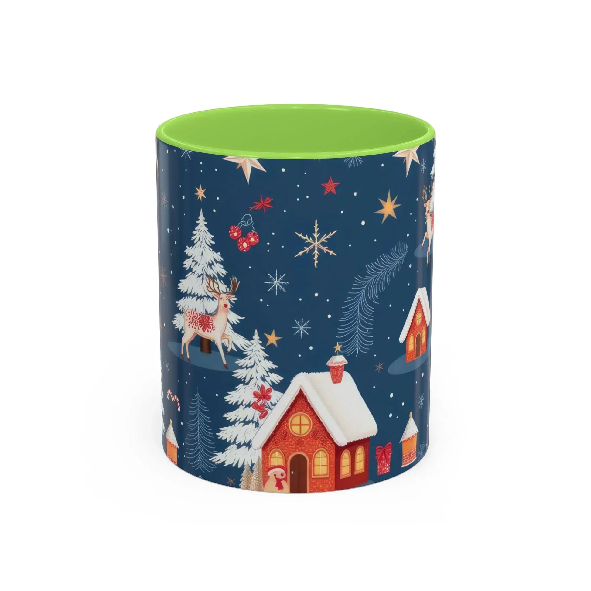 Dark Blue Christmas Mug - Colorful Mugs (11oz, 15oz) - KARARMDESIGN