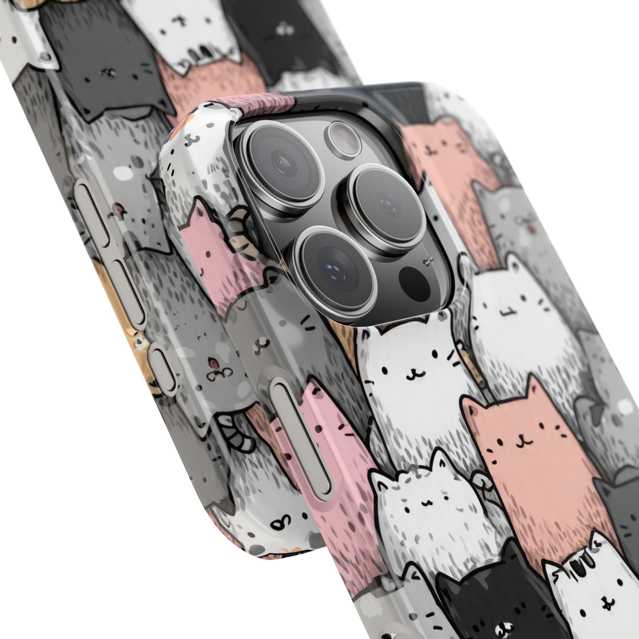 Cat Carnival Phone Case for iPhone 11-17 Models - KARARMDESIGN