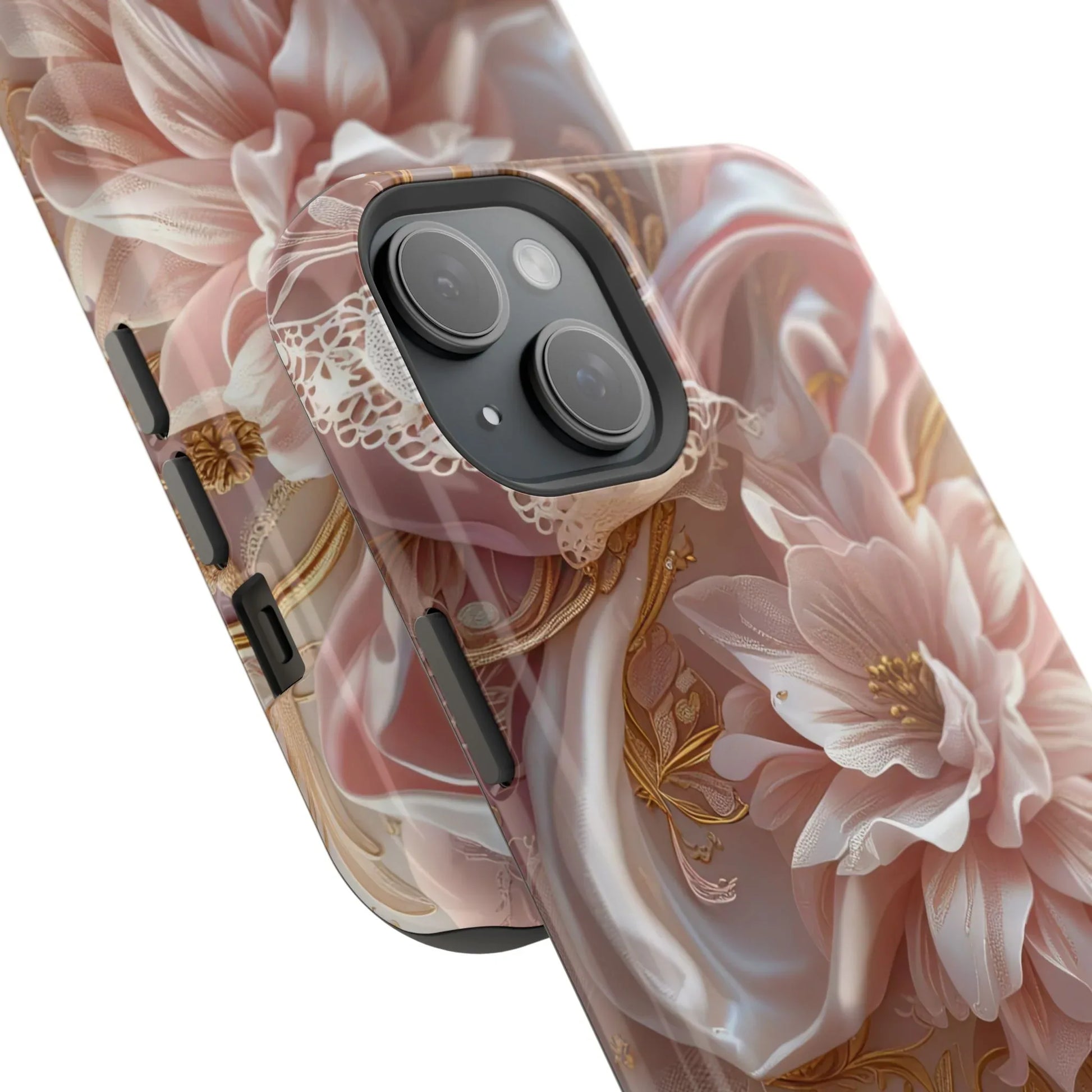 Elegant Floral Phone Case for iPhone 11-17 and Samsung Galaxy S21-S22 - KARARMDESIGN