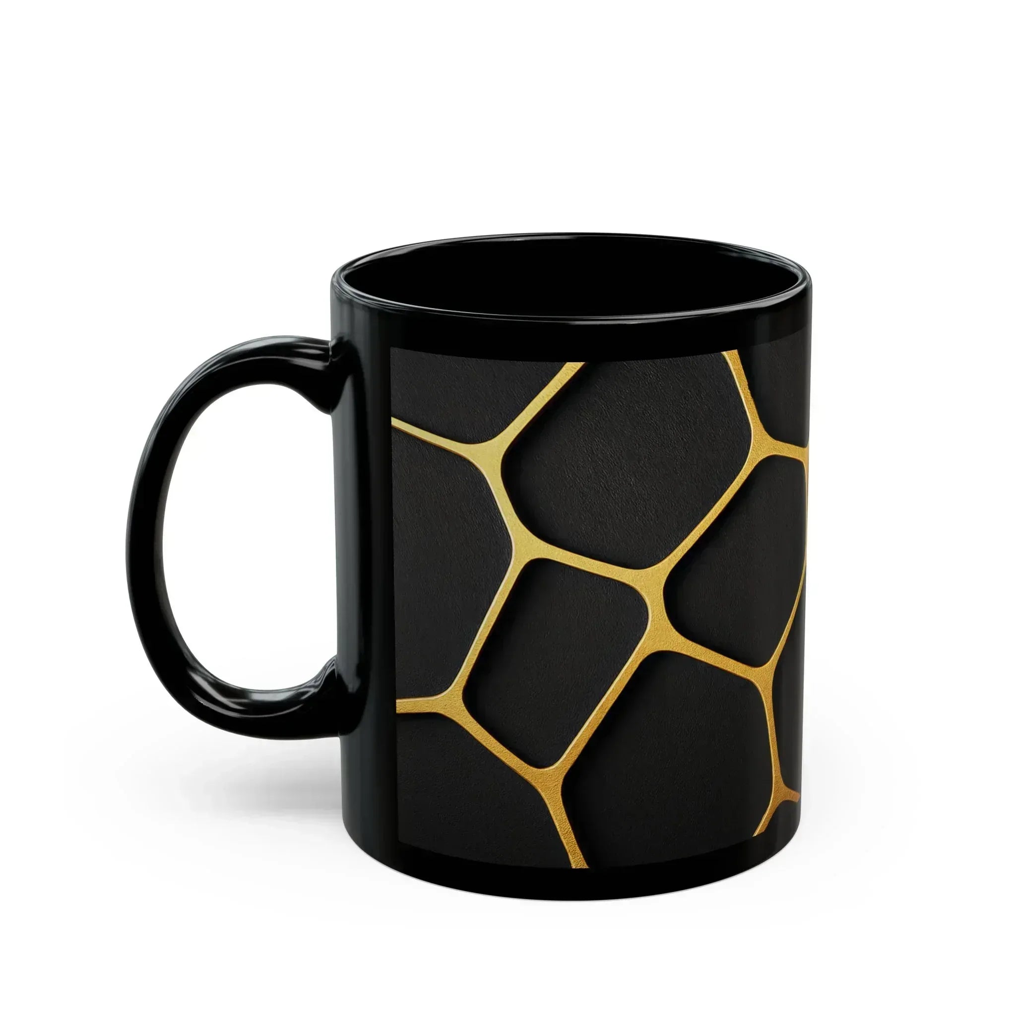 Celestial Grid Mug - Black Mug 11oz - KARARMDESIGN