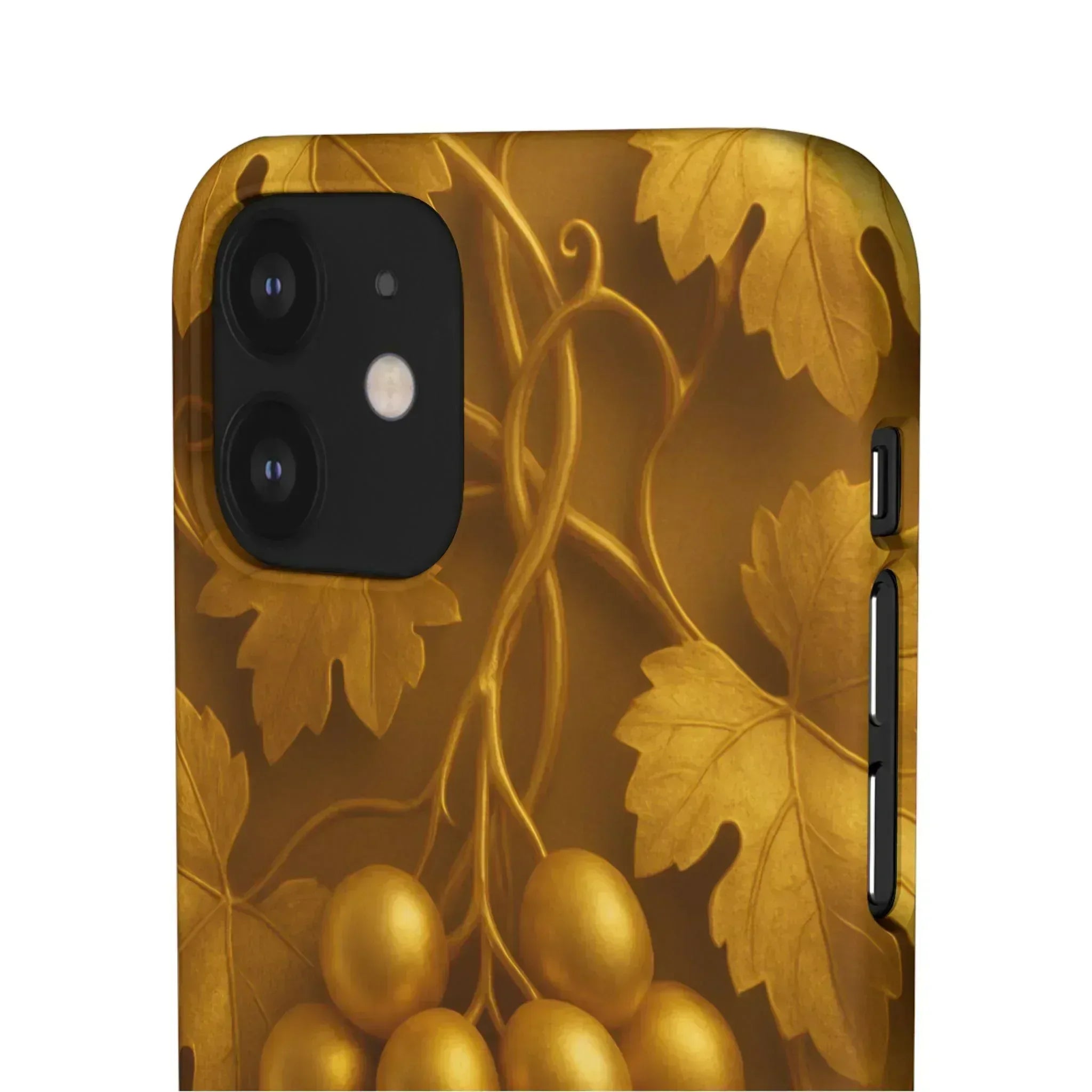 Golden Grapes Phone Case for iPhone 8–16 - KARARMDESIGN