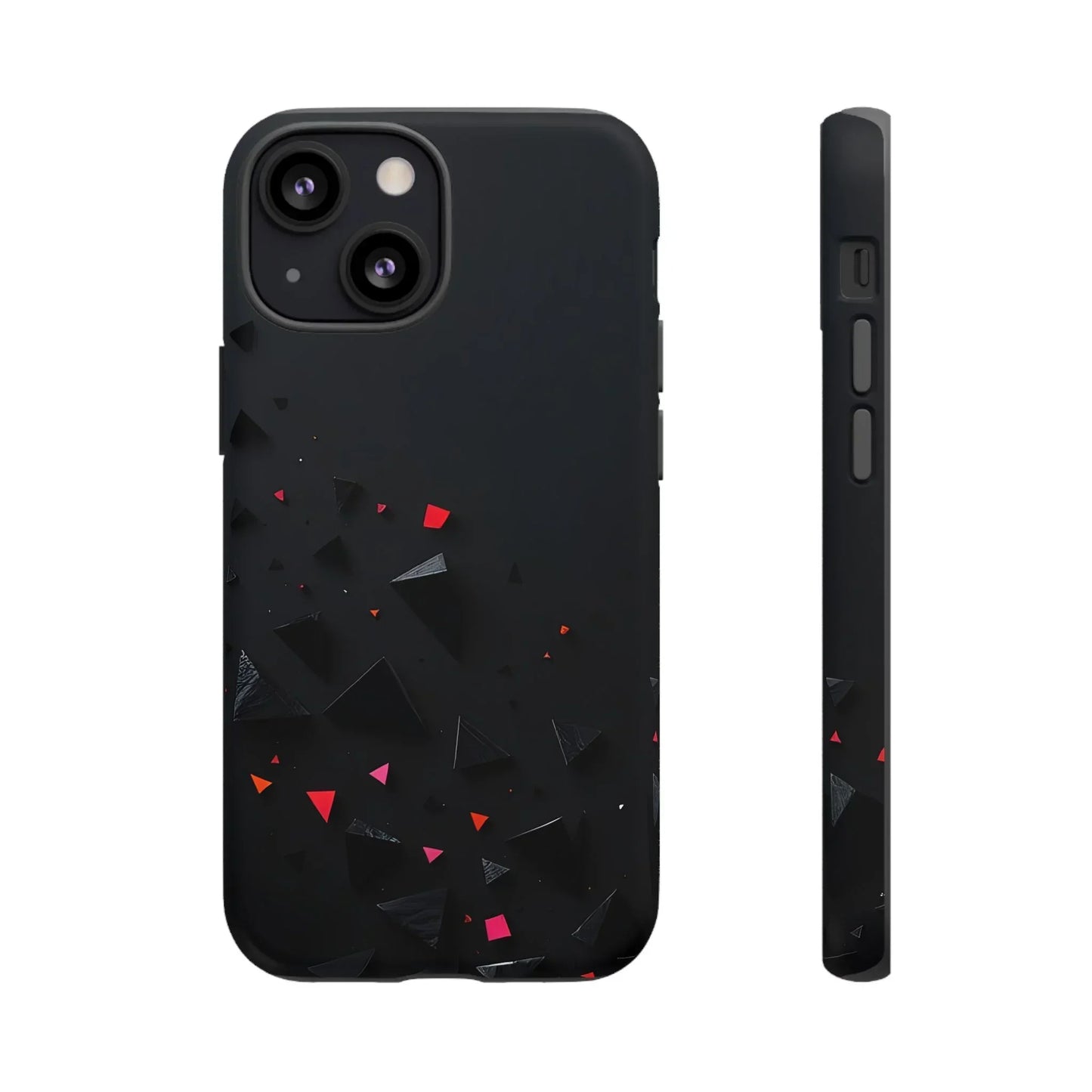 Black and Red Neon Phone Case for iPhone 8-16 and Pixel up to 9 Models - KarArmDesign