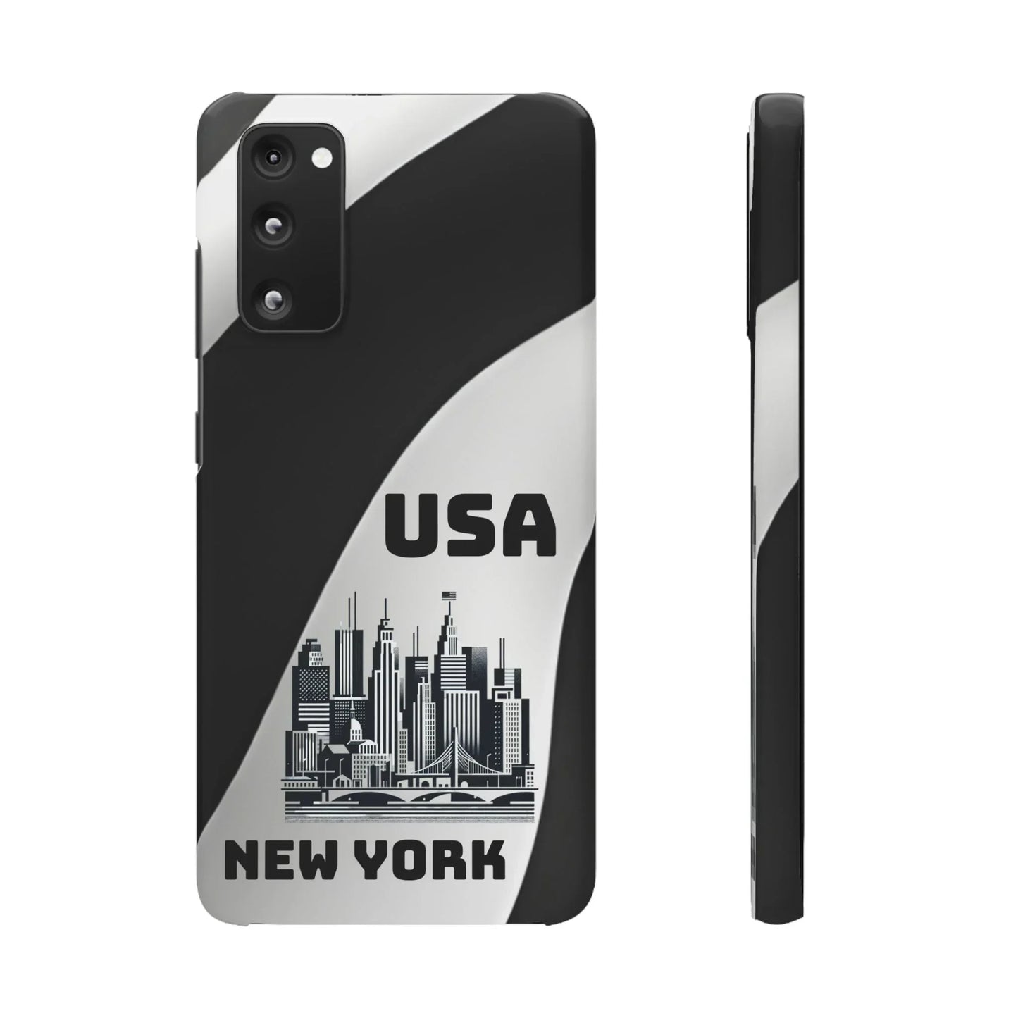 Monochrome New York City Skyline Phone Case for iPhone, Galaxy & Pixel - KarArmDesign