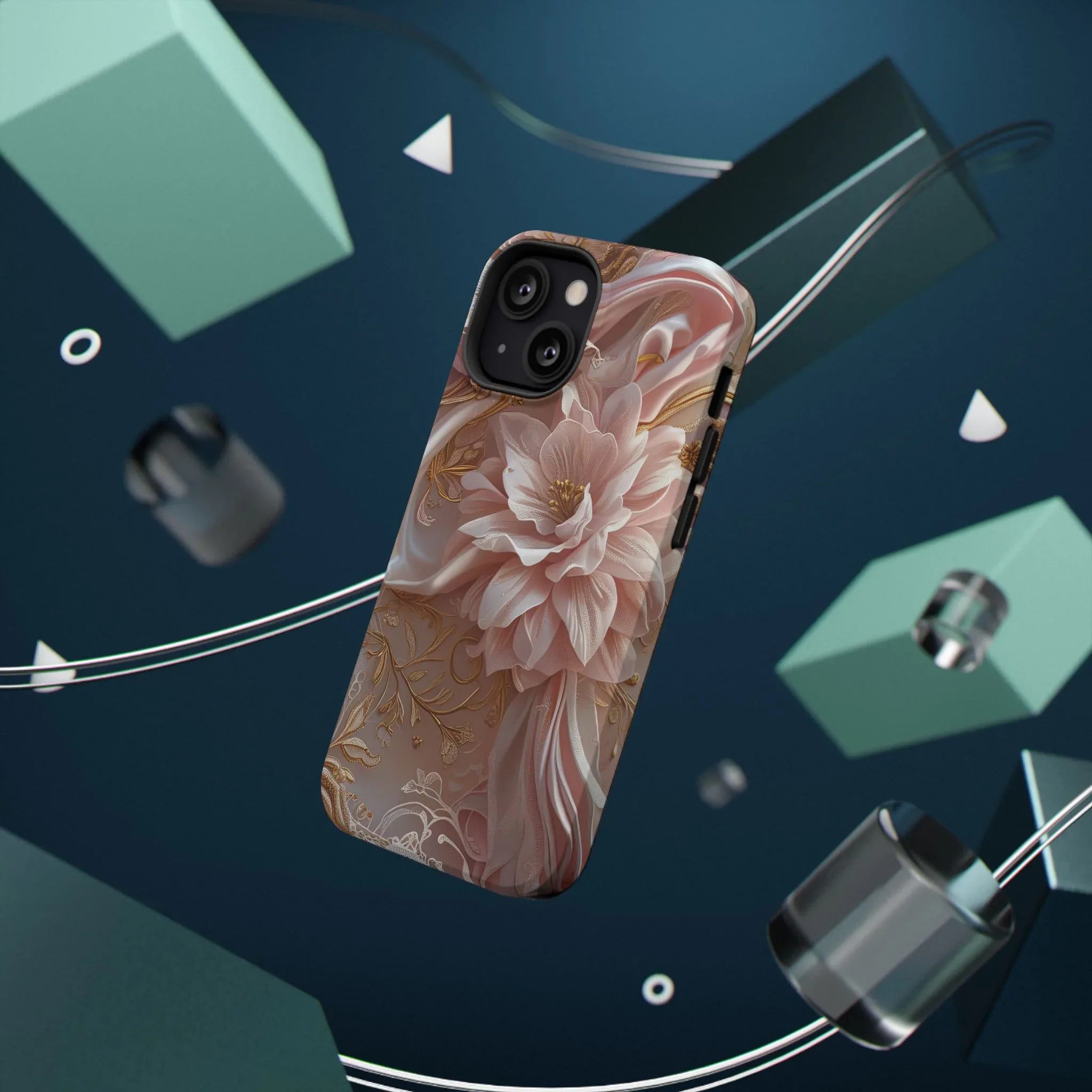 Elegant Floral Phone Case for iPhone 11-17 and Samsung Galaxy S21-S22 - KARARMDESIGN