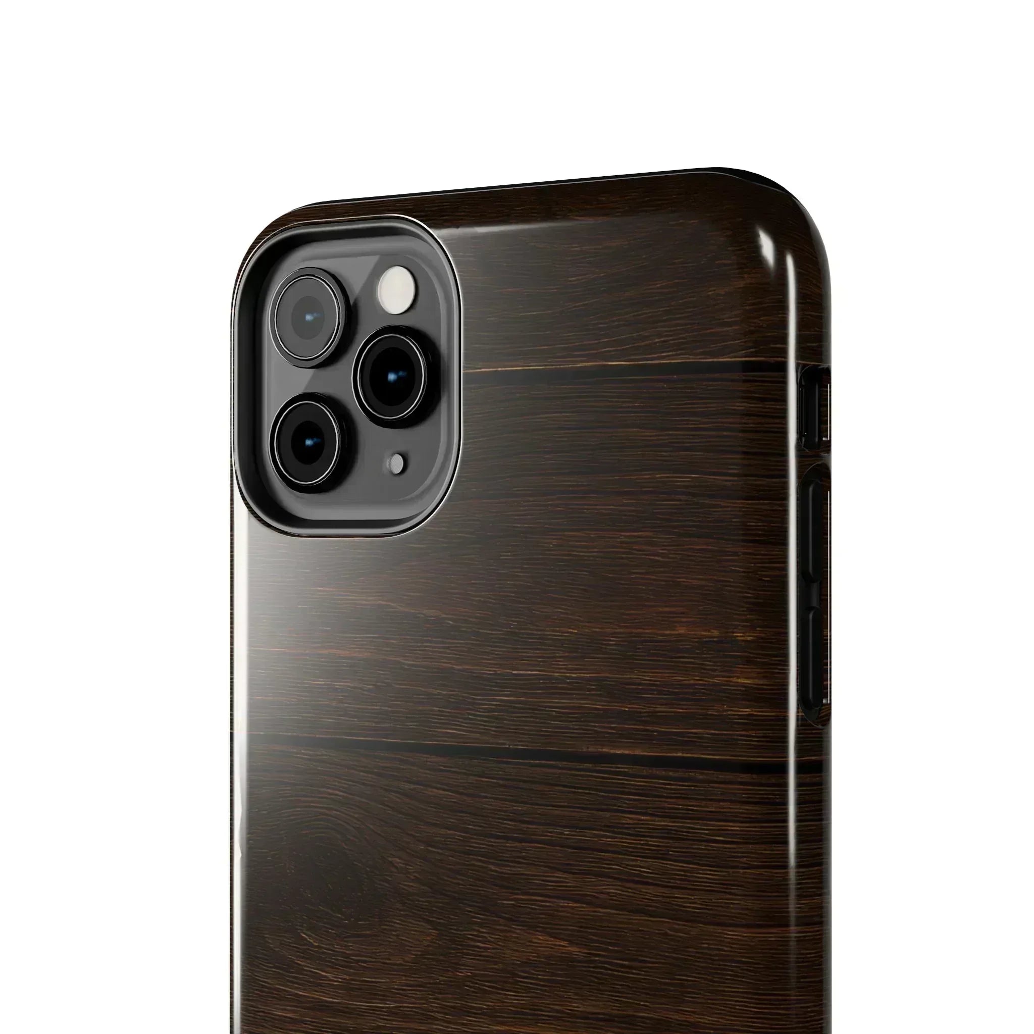 Dark Wood Grain Phone Case for iPhone and Galaxy - KARARMDESIGN