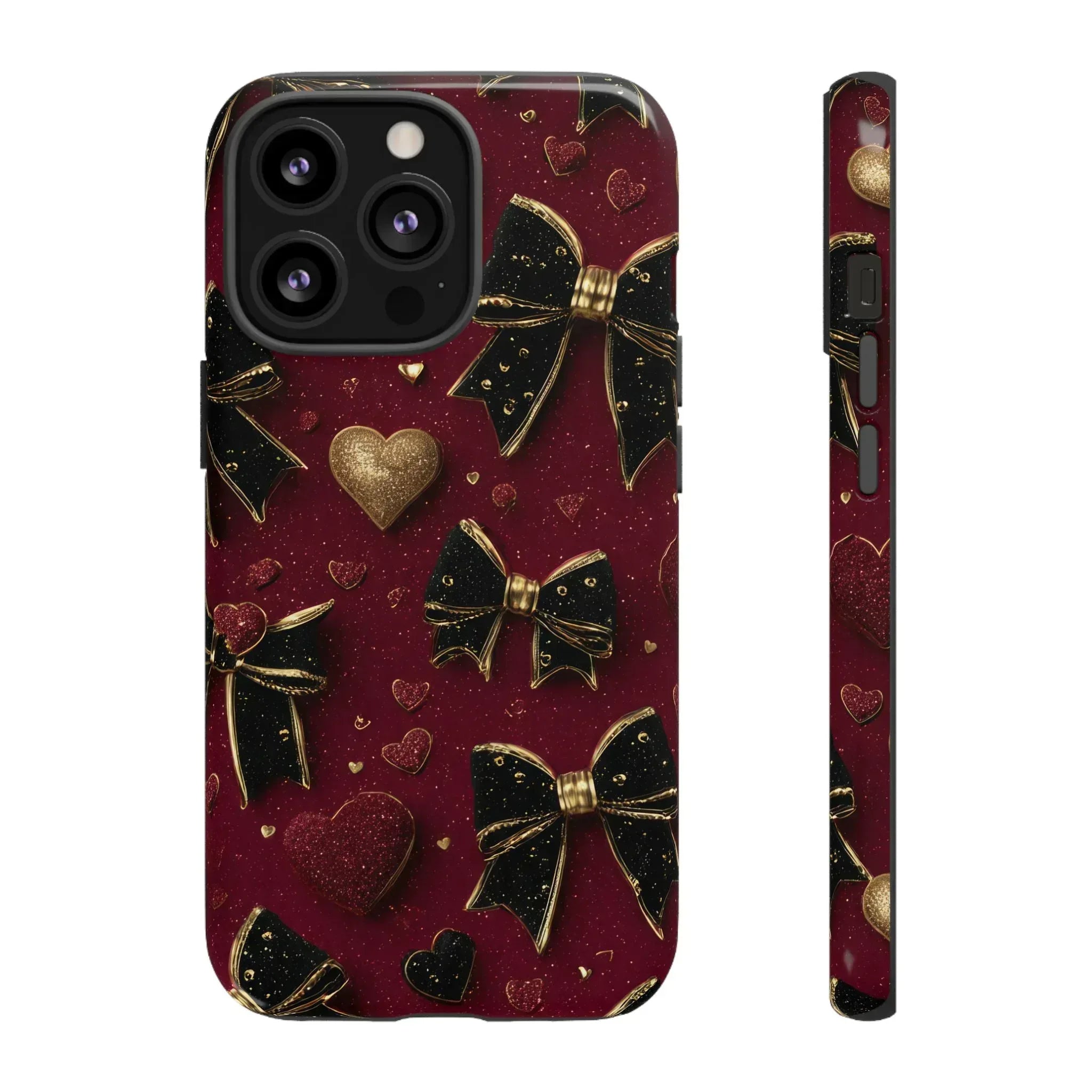 Velvet Valentine Charm Phone Case for iPhone 11-17 and Galaxy S10-S25 - KARARMDESIGN