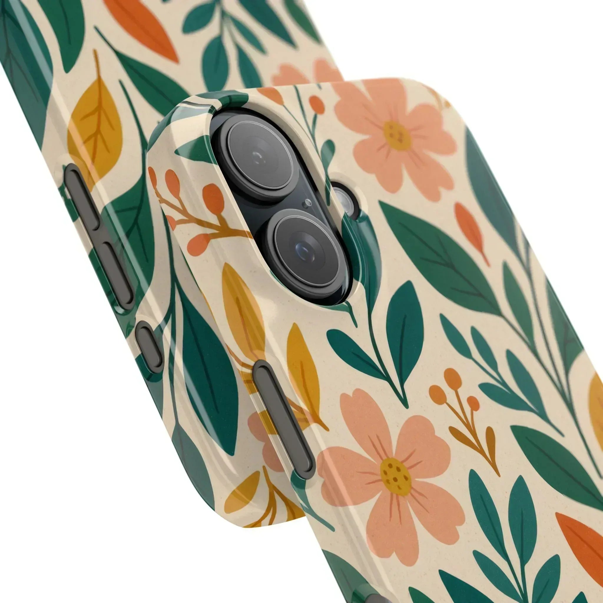 Floral Harmony Phone Case for iPhone 11-16 - KARARMDESIGN