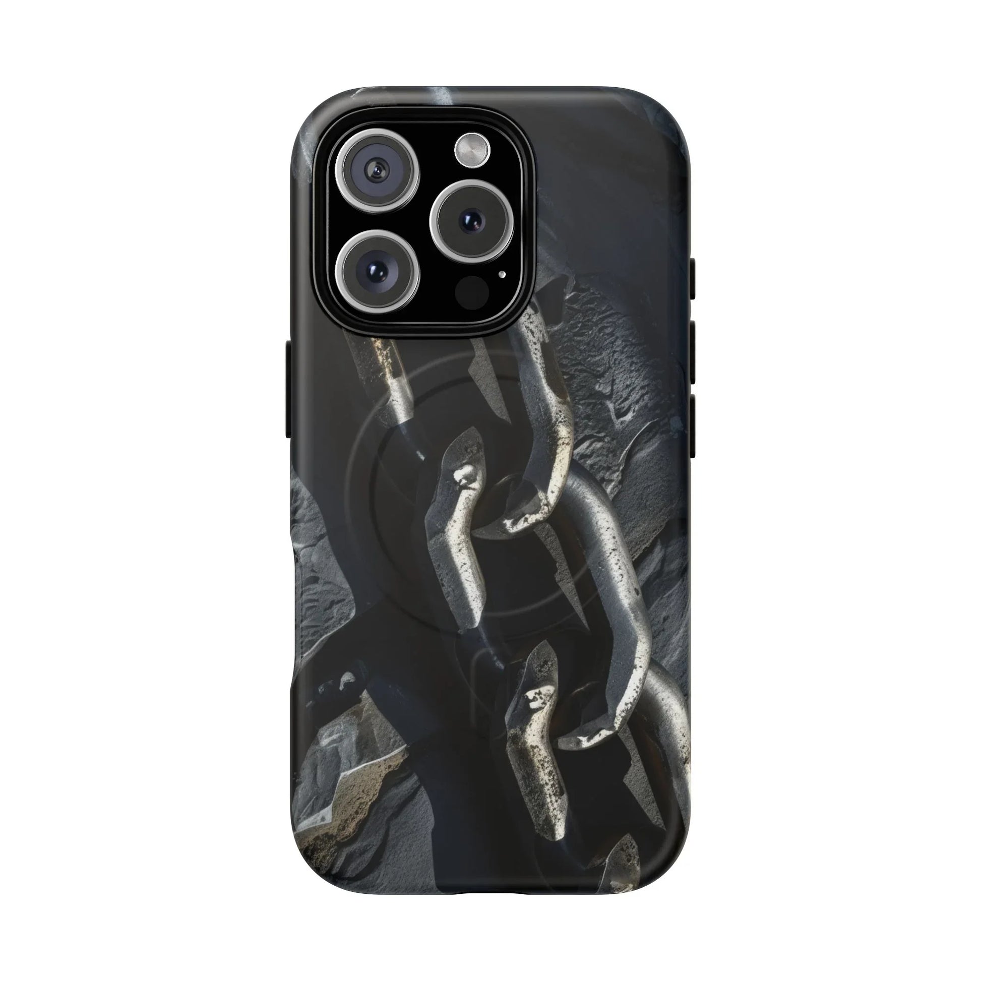 “Iron Chain” Tough Magnetic Phone Case for iPhone 13-17 - KARARMDESIGN