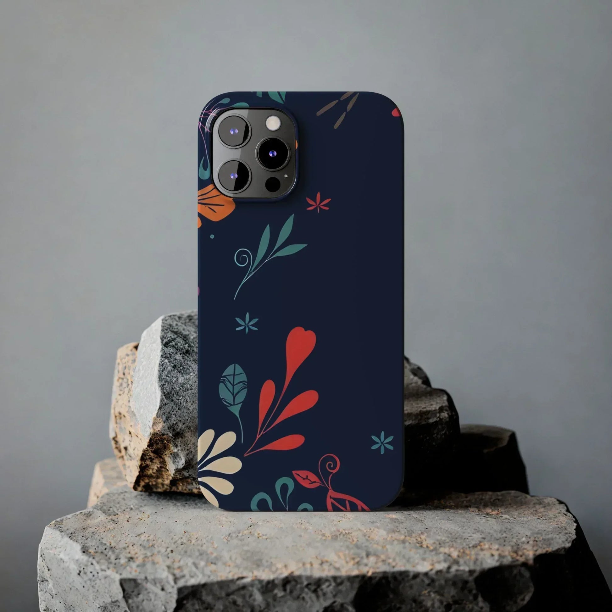 Nightshade Blossoms Phone Case for iPhone 11-17 - KARARMDESIGN