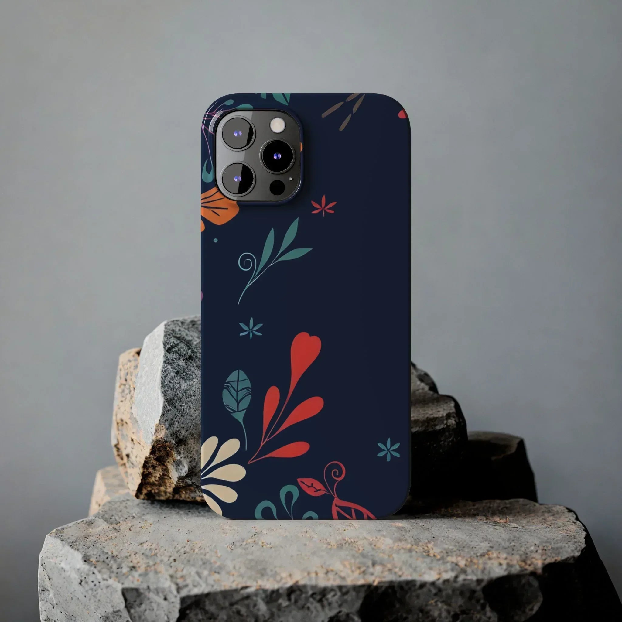 Nightshade Blossoms Phone Case for iPhone 11-17 - KARARMDESIGN