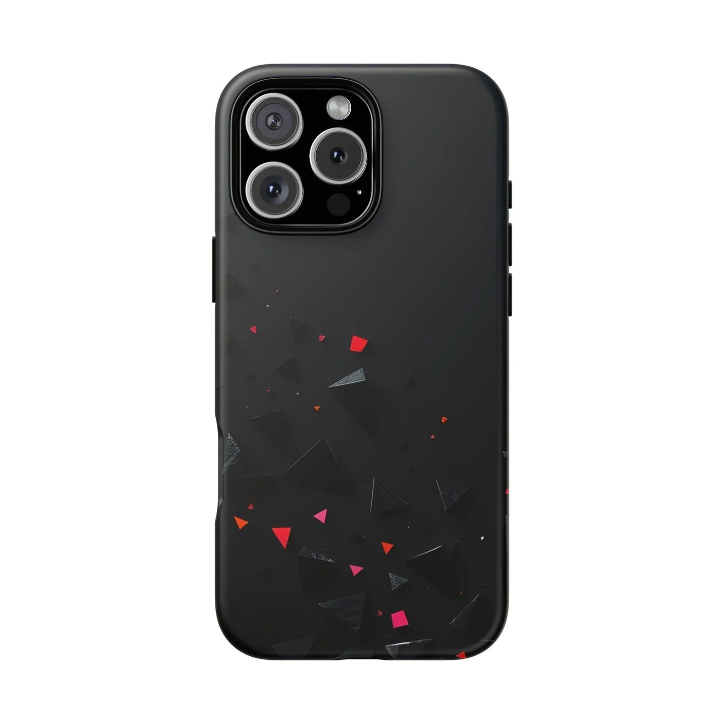 Black and Red Neon Phone Case for iPhone 8-16 and Pixel up to 9 Models - KarArmDesign