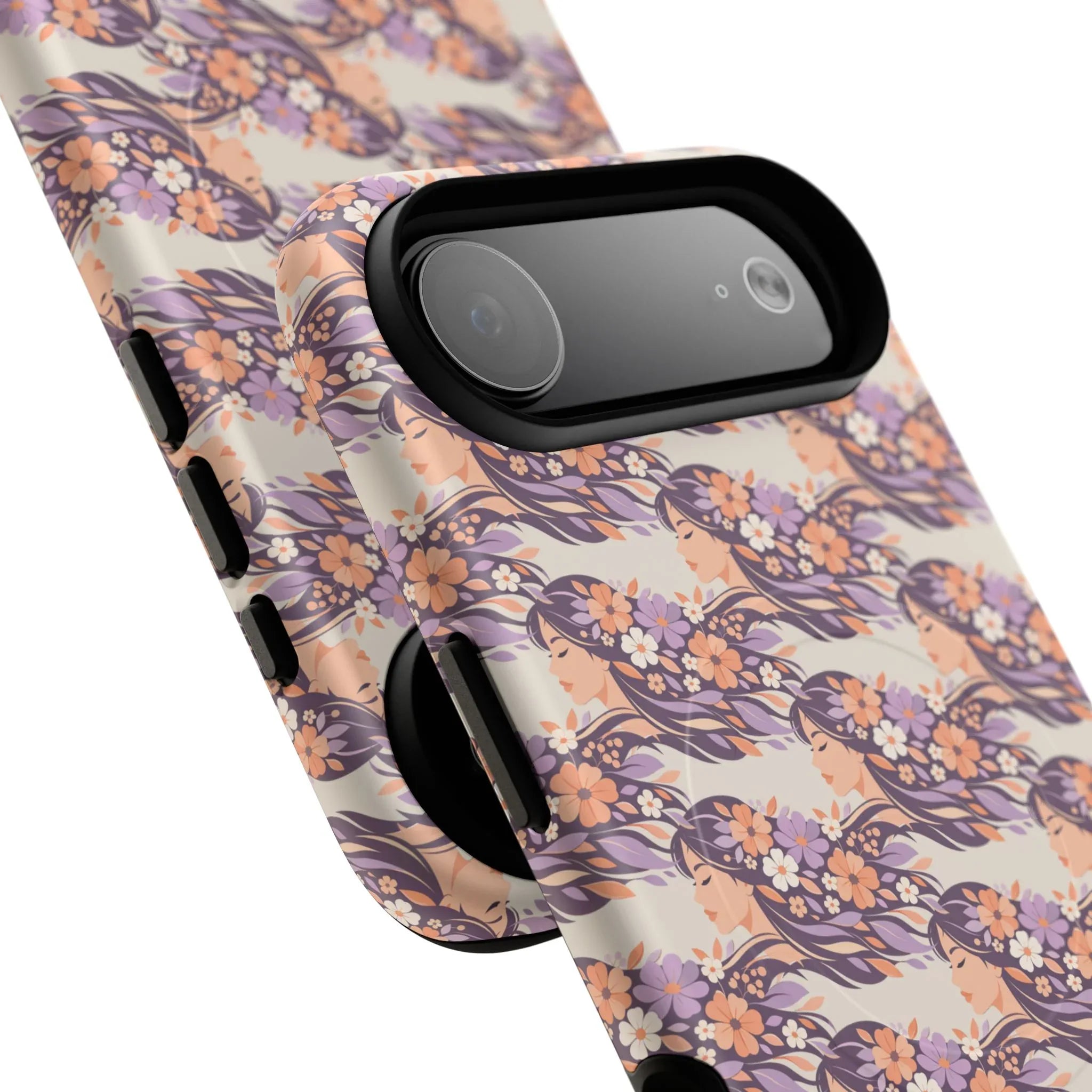 Floral Goddess Phone Case for iPhone 13-17 - KARARMDESIGN