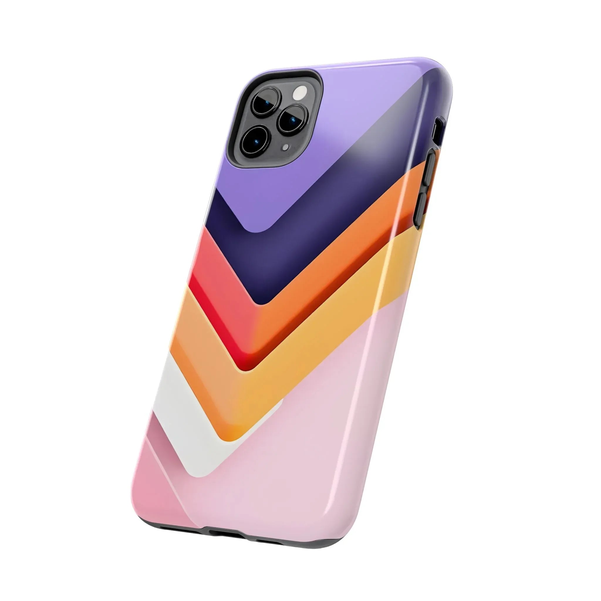 Vibrant Geometric Chevron Phone Case for iPhone and Galaxy - KARARMDESIGN
