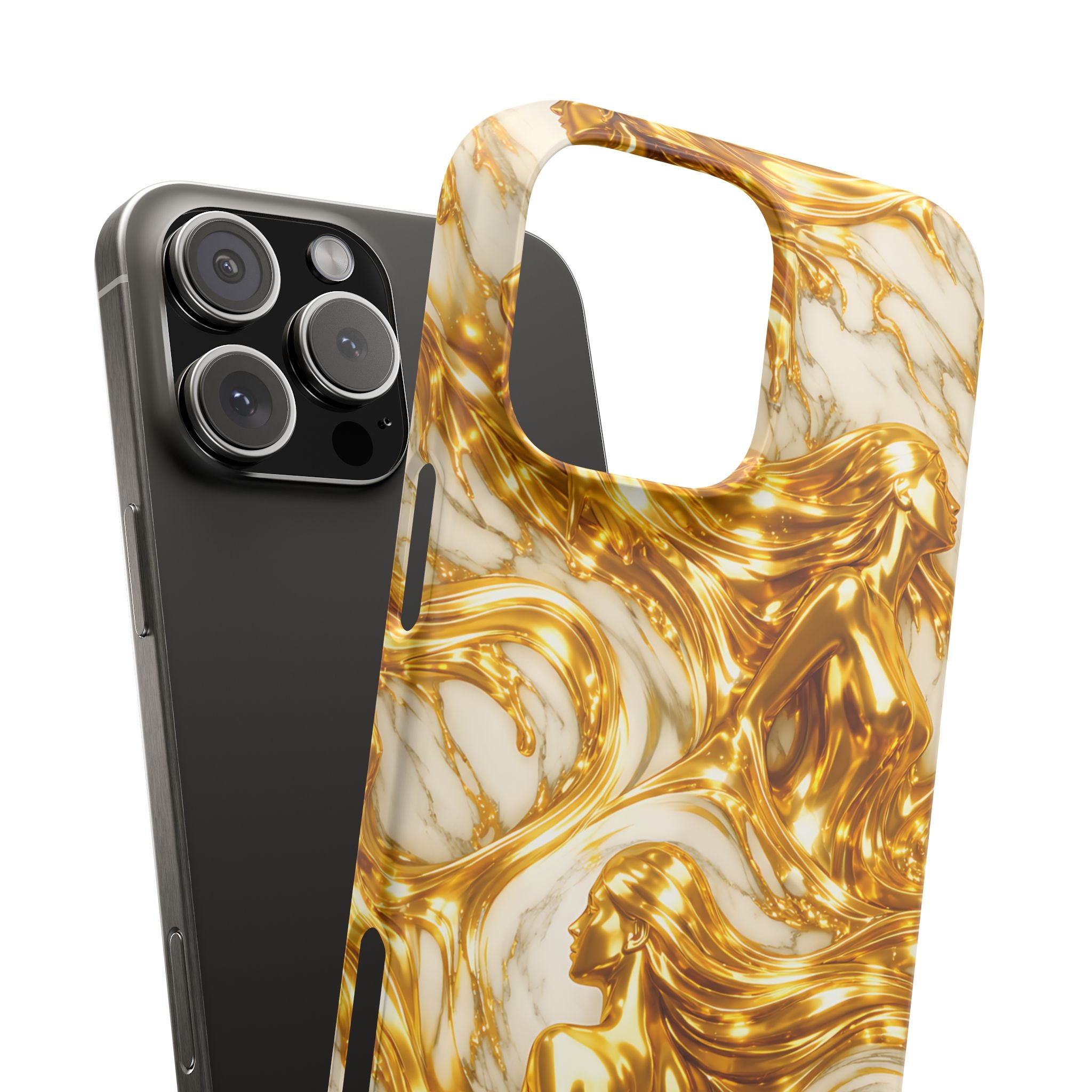 Divine Gold Woman Snap Phone Case for iPhone & Galaxy