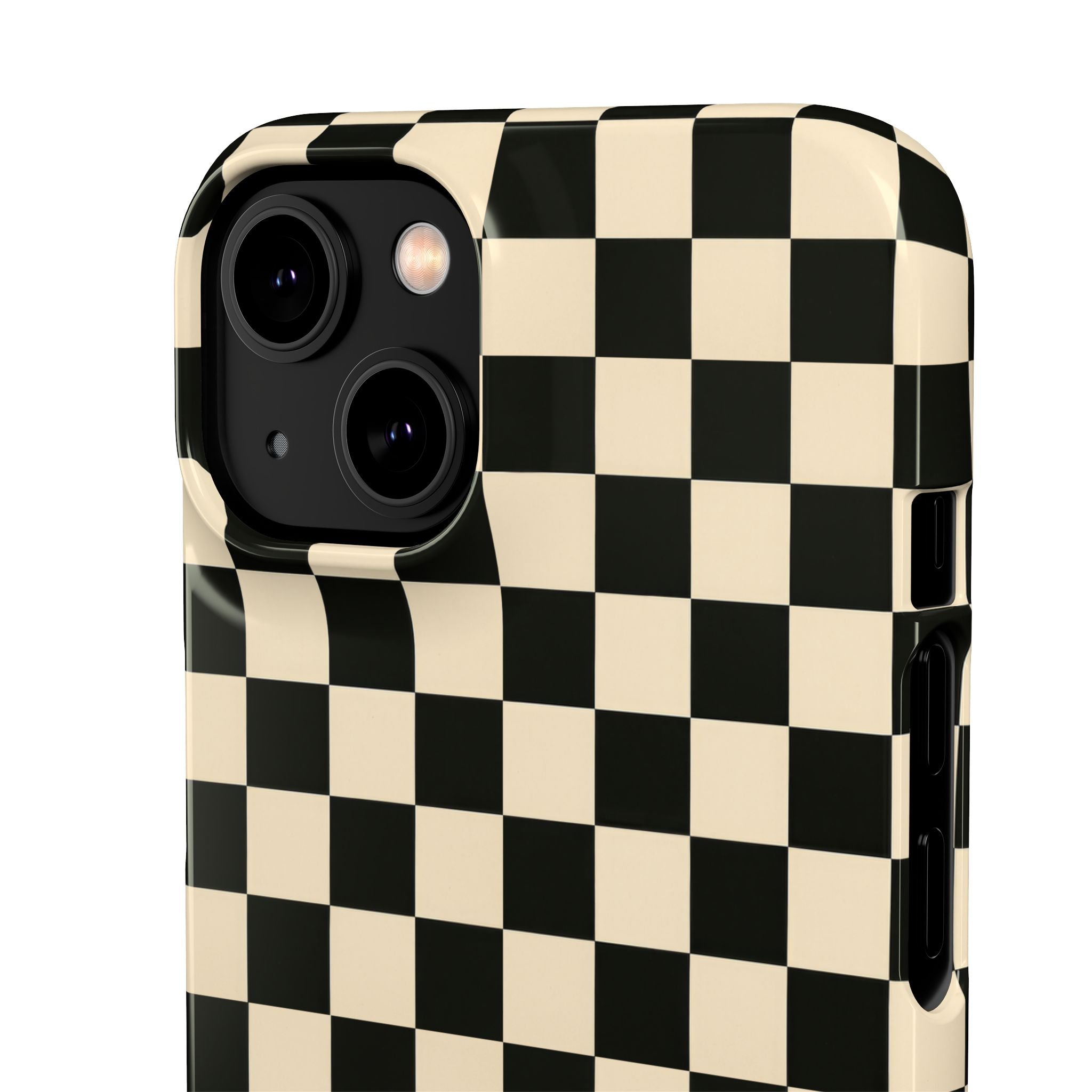 Stylish Matte Checker Phone Case for iPhone 11-17 & Galaxy S20-S26