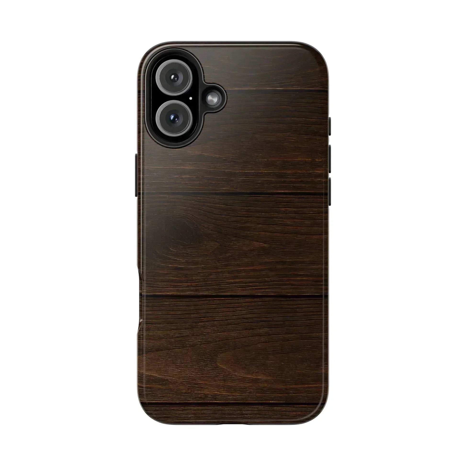 Dark Wood Grain Phone Case for iPhone and Galaxy - KARARMDESIGN