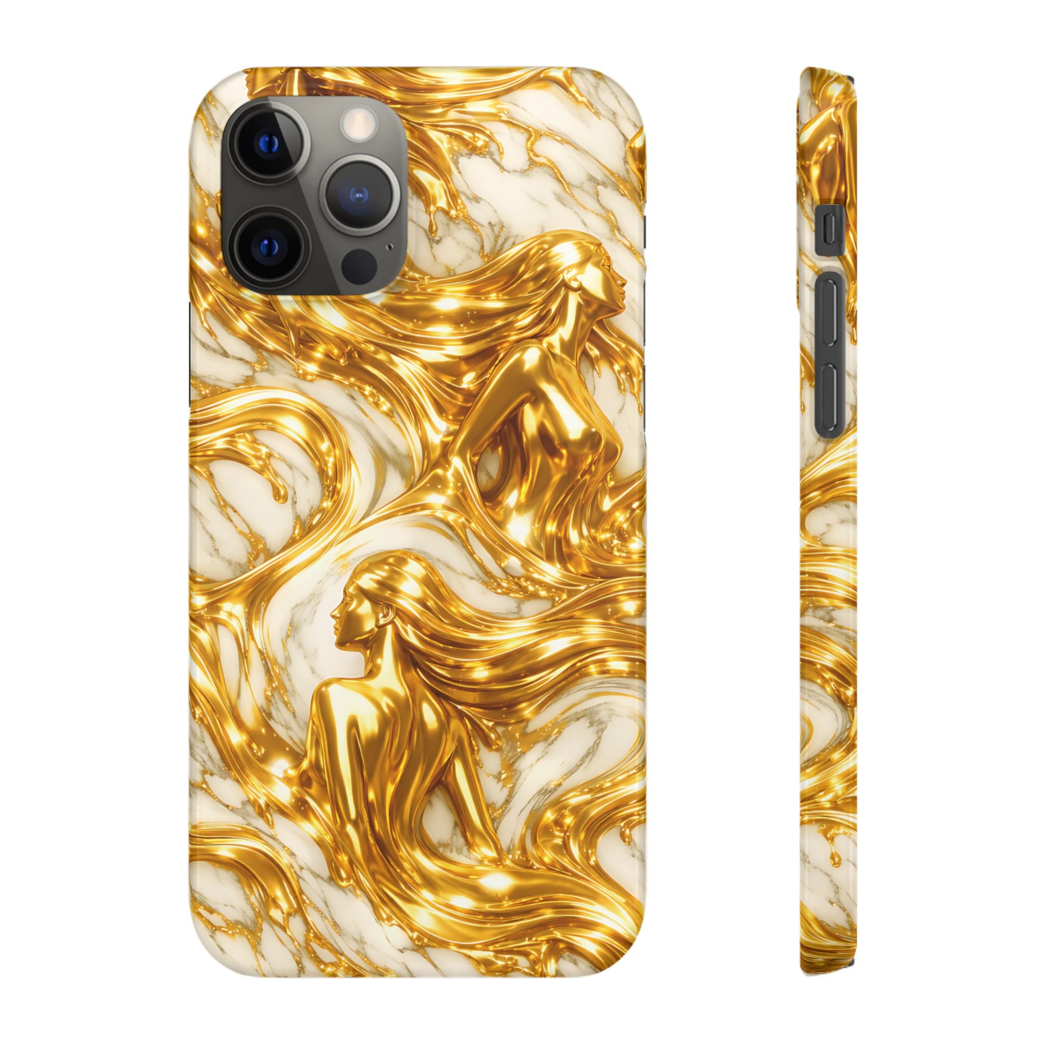 Divine Gold Woman Snap Phone Case for iPhone & Galaxy