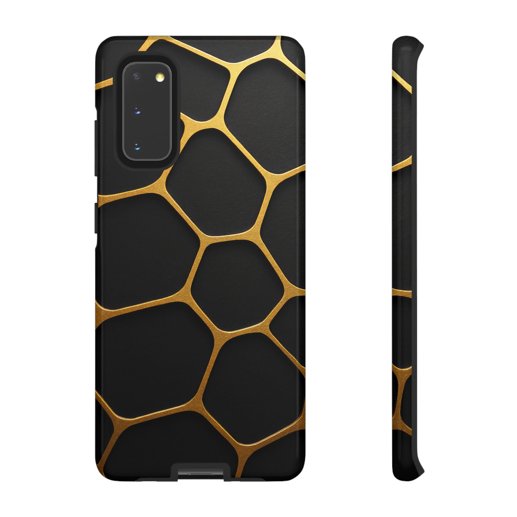 Golden Cellscape Tough Phone Case – Black & Gold
