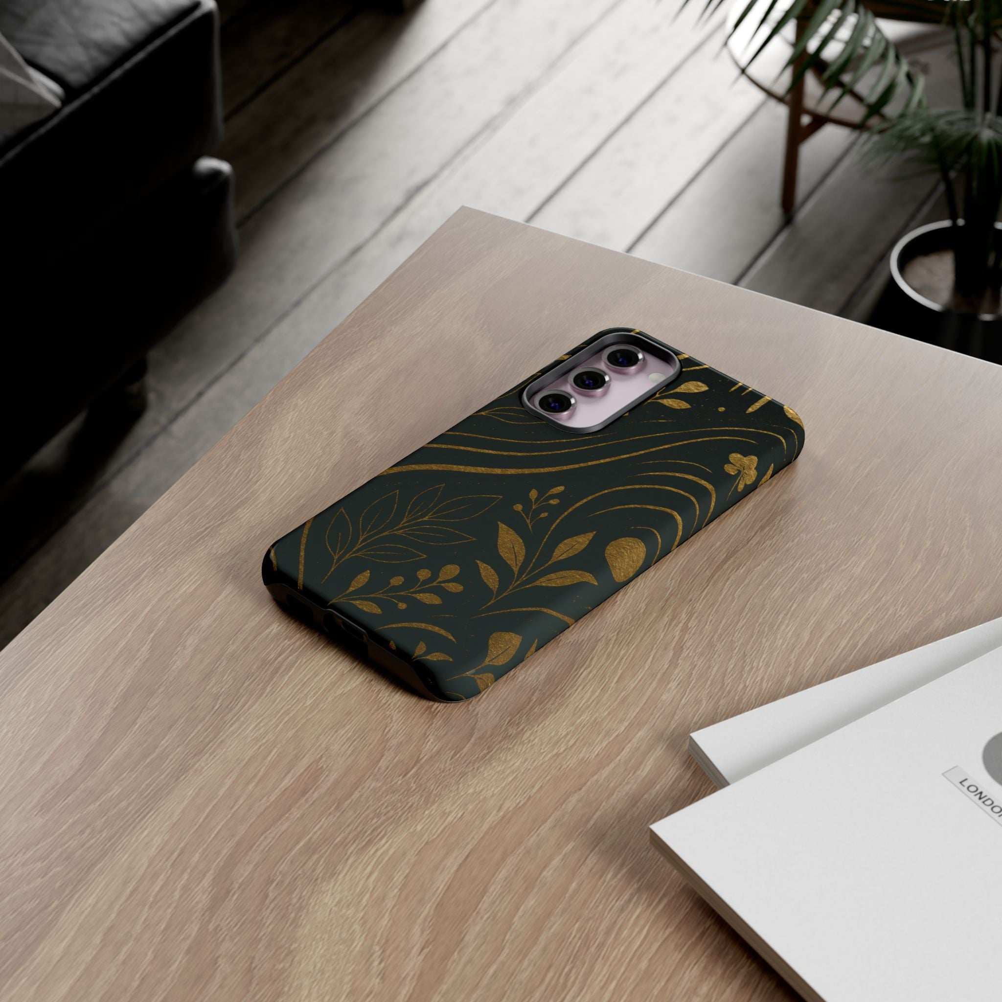 Gold Pattern Tough Phone Case for Samsung Galaxy & Google Pixel
