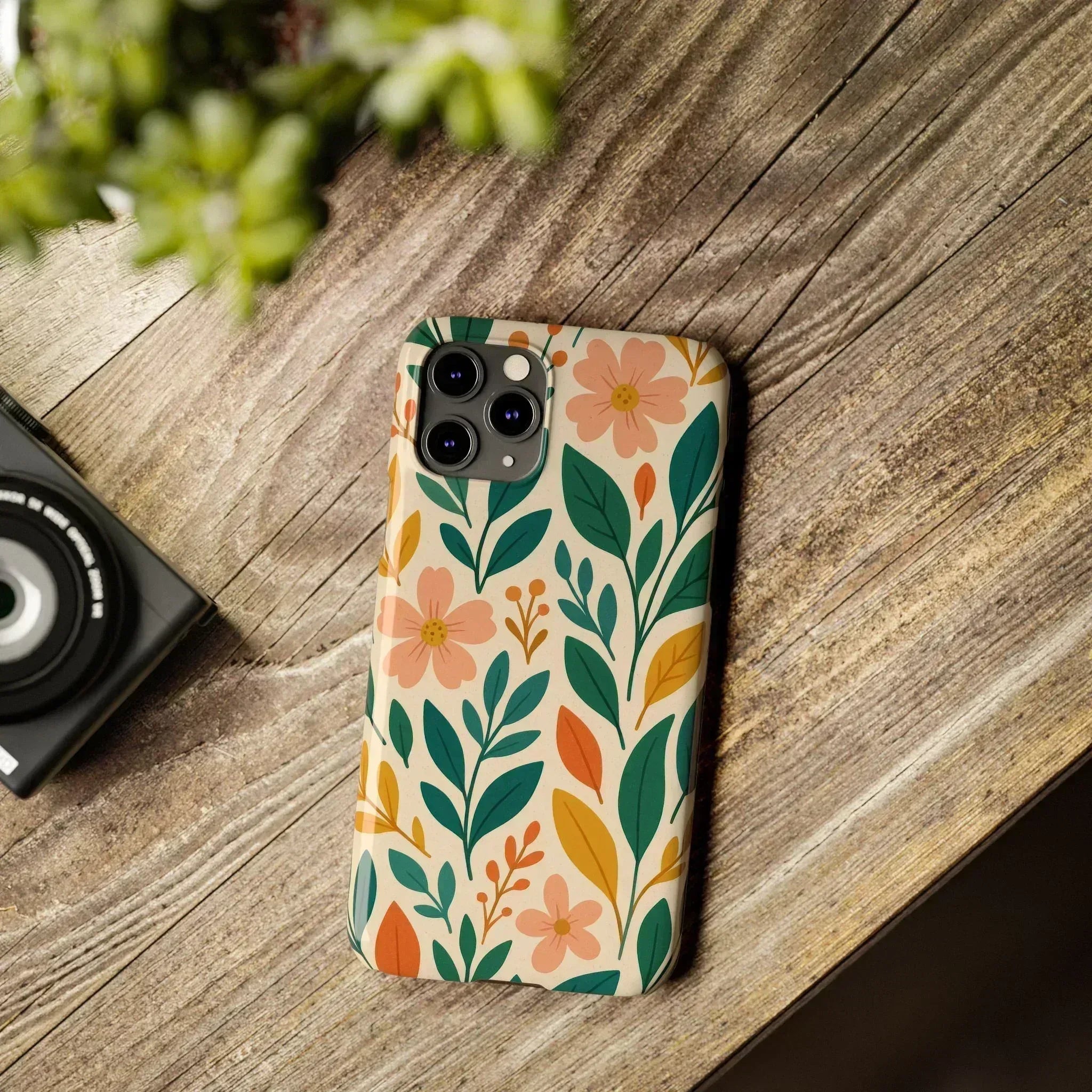 Floral Harmony Phone Case for iPhone 11-16 - KARARMDESIGN