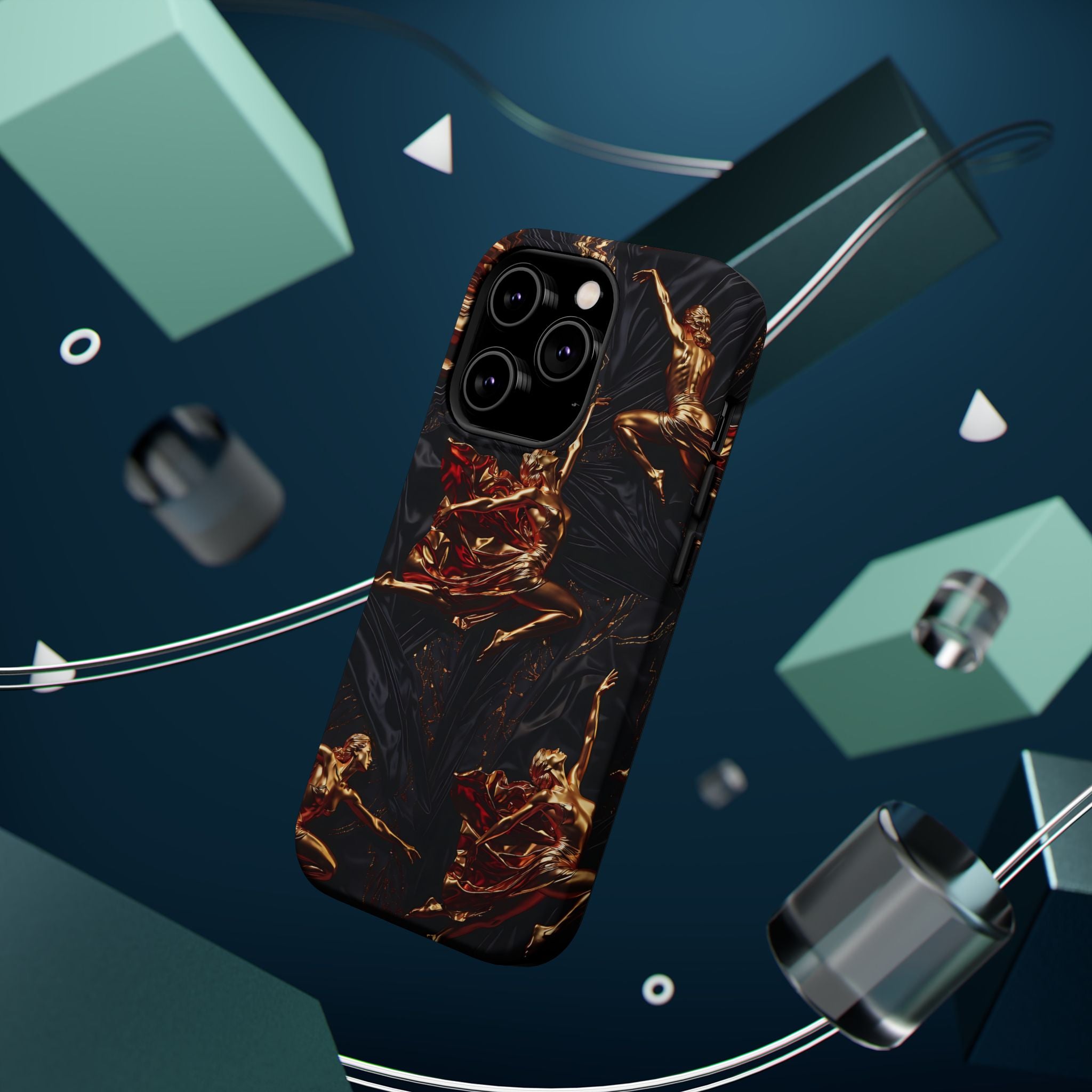 Gold Sculpture Phone Case for iPhone 13-17 & Samsung Galaxy S26