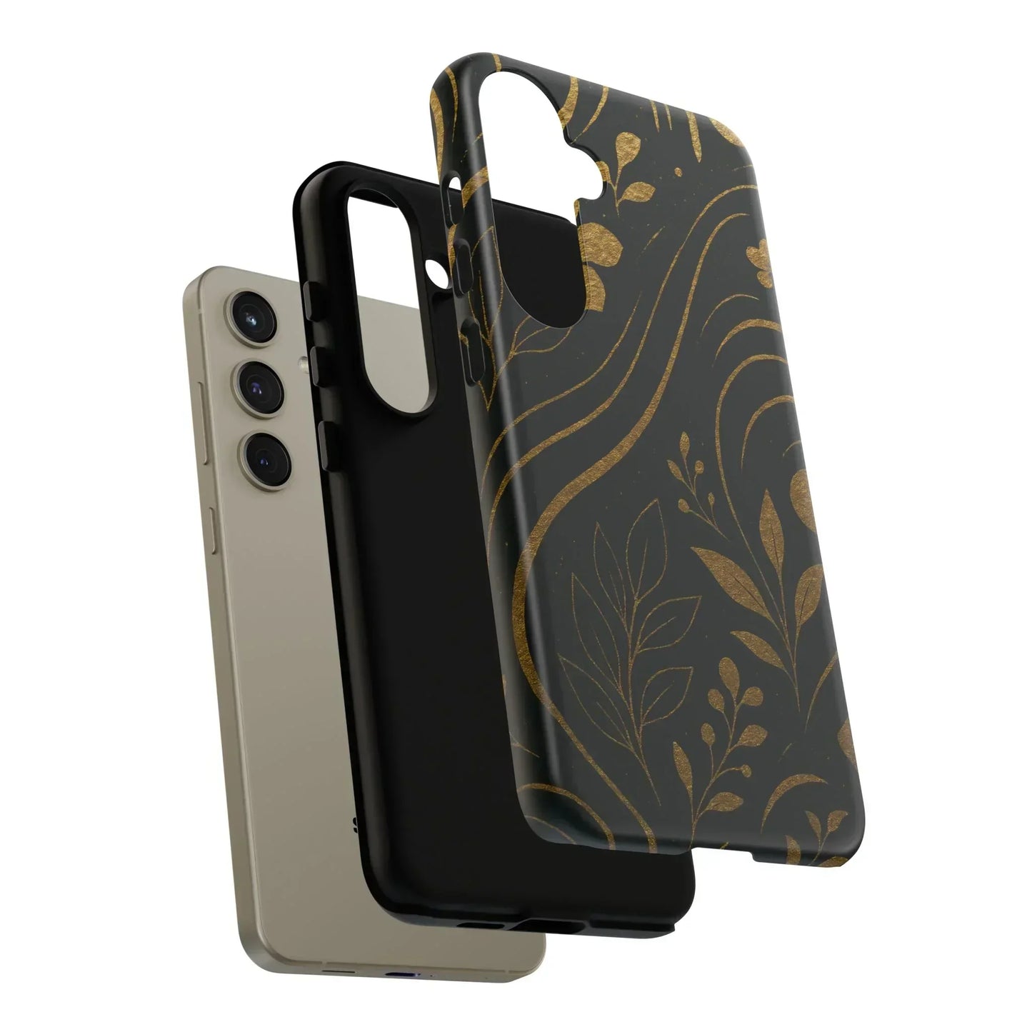 Foil Frenzy Abstract Gold Pattern Phone Case for Samsung Galaxy and Google Pixel - KarArmDesign