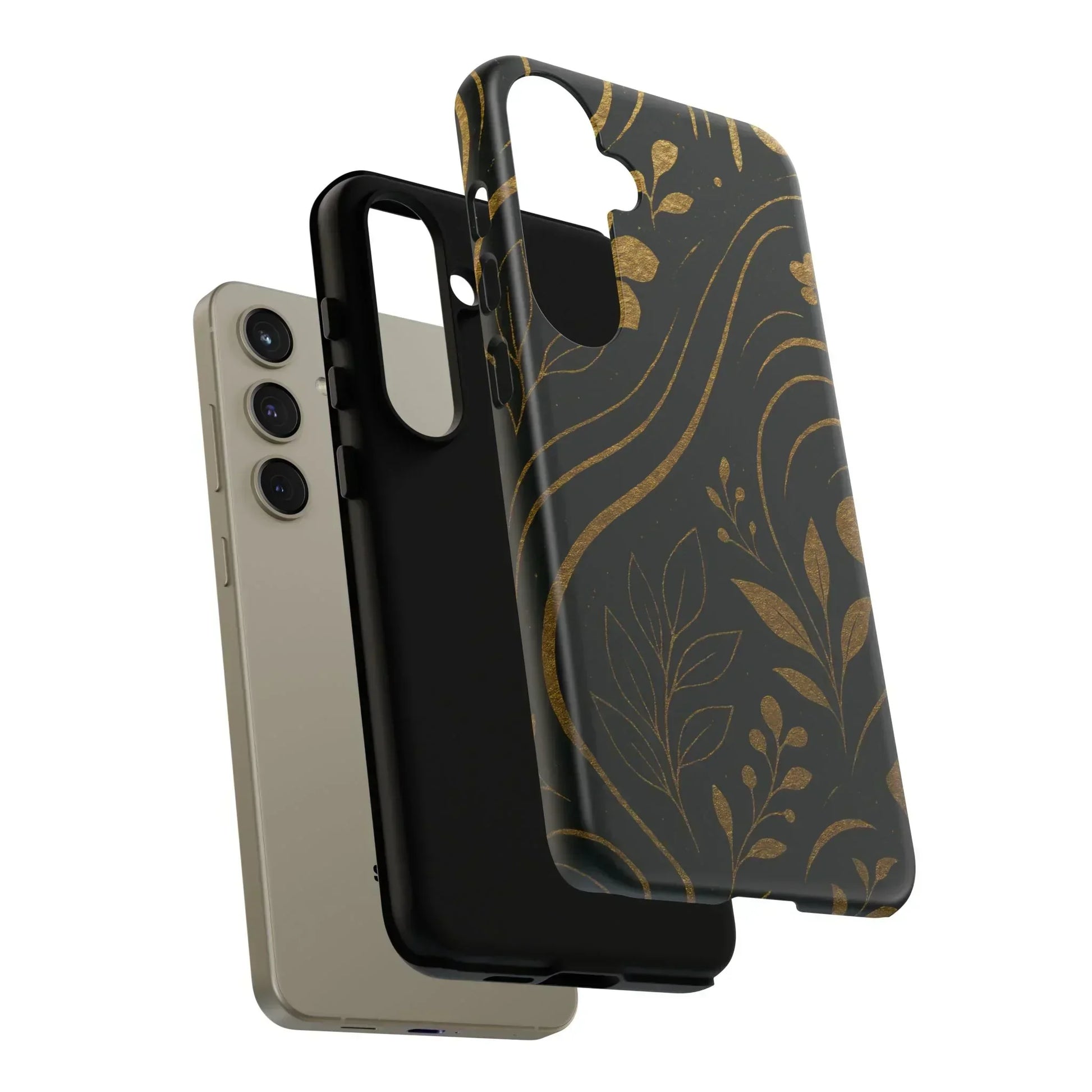 Foil Frenzy Abstract Gold Pattern Phone Case for Samsung Galaxy and Google Pixel - KarArmDesign