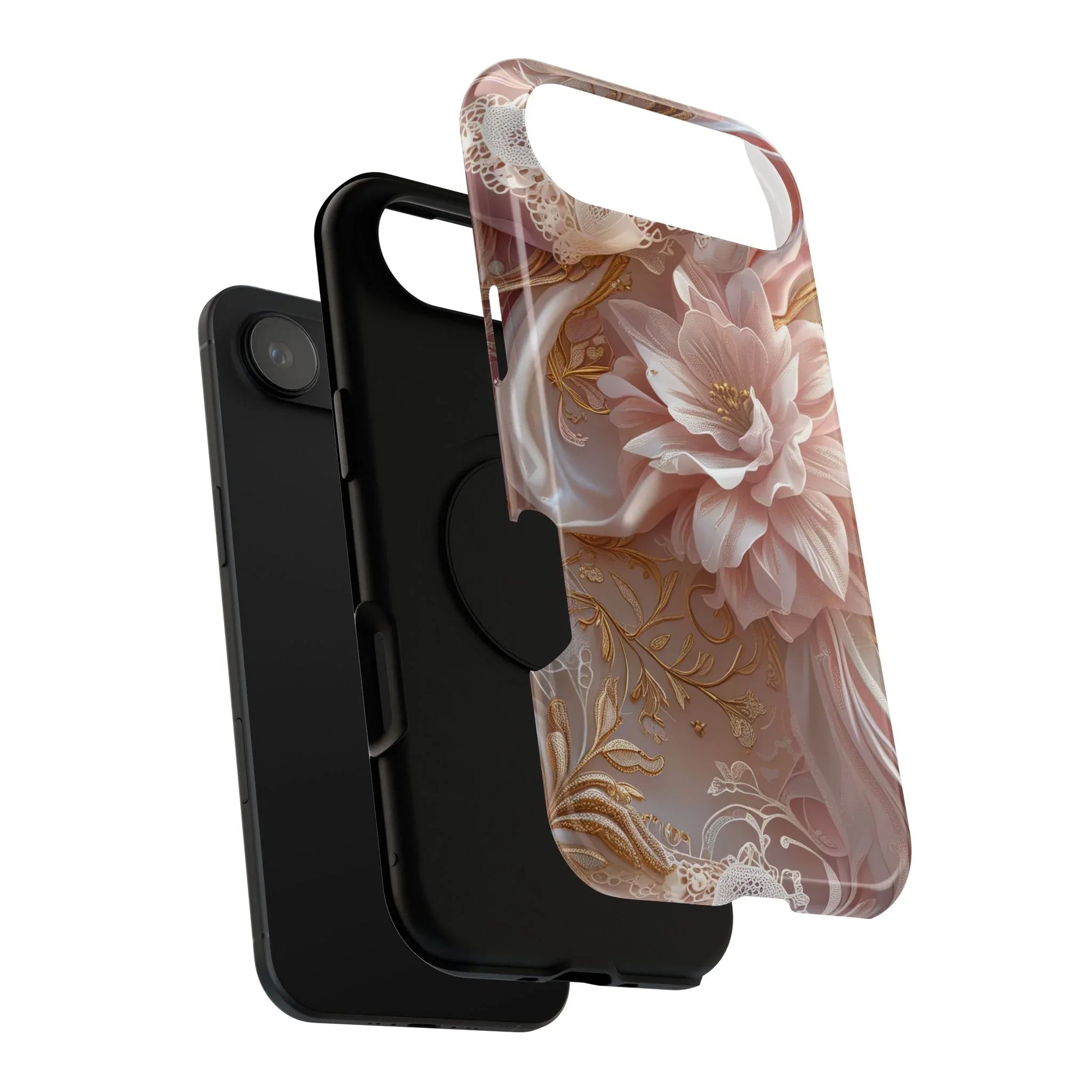 Elegant Floral Phone Case for iPhone 11-17 and Samsung Galaxy S21-S22 - KARARMDESIGN