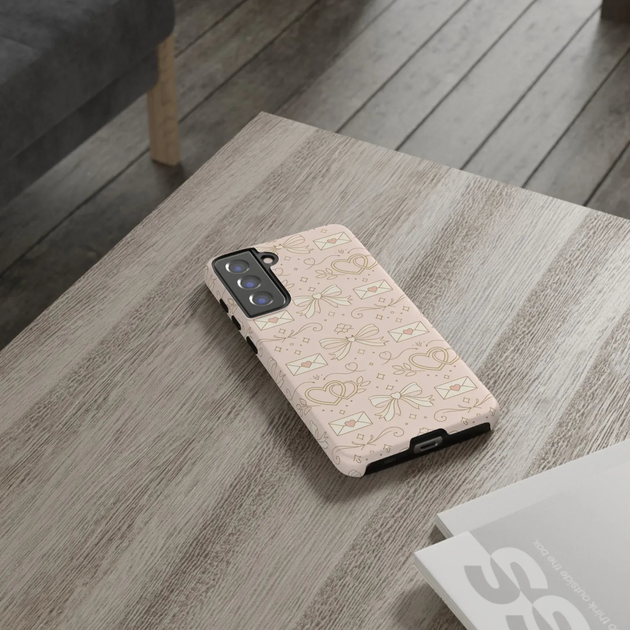 Sweet Romance Tough Phone Case for iPhone 11–17 & Galaxy S10–S25 - KARARMDESIGN