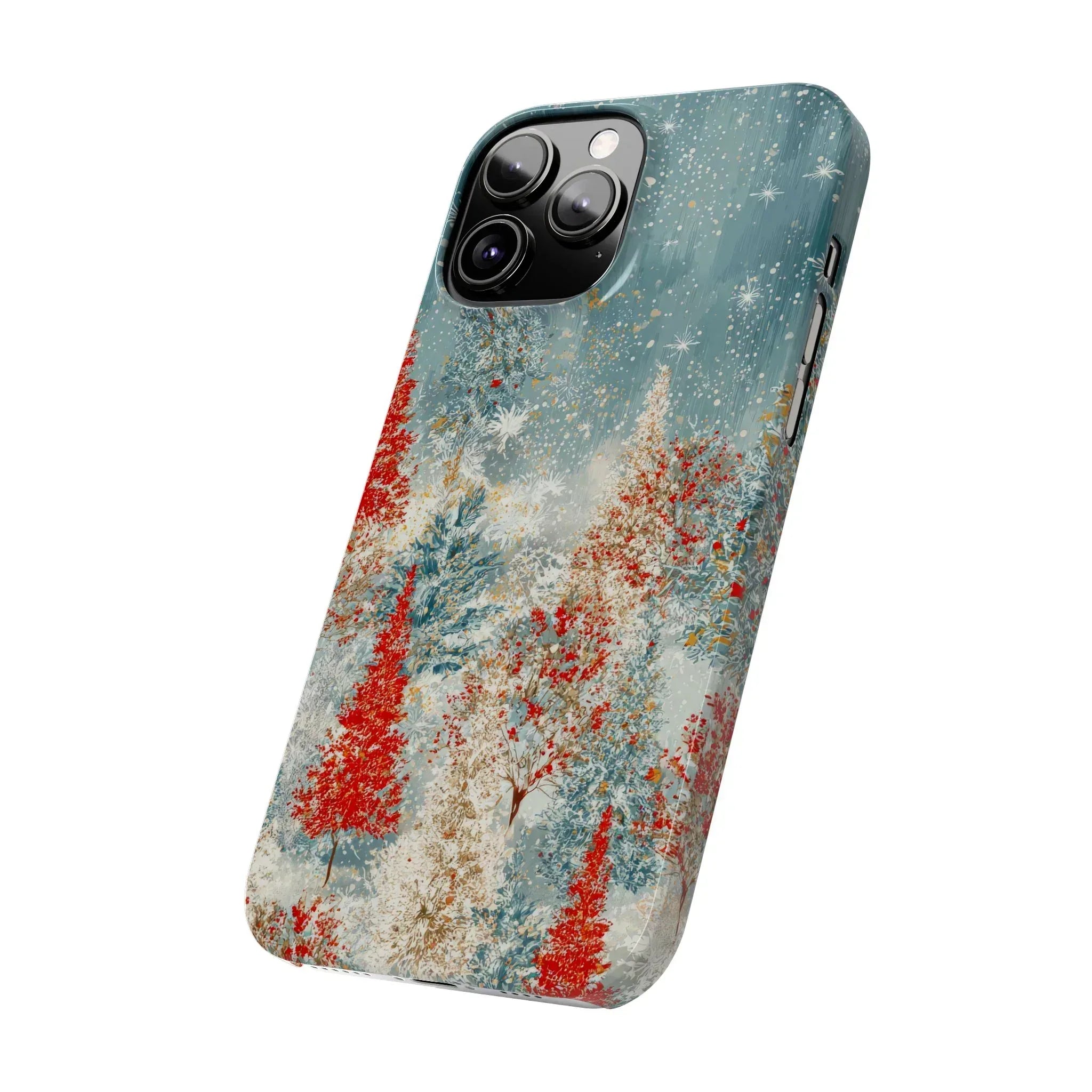 Snowy Forest Phone Case for iPhone 11-17 - KARARMDESIGN