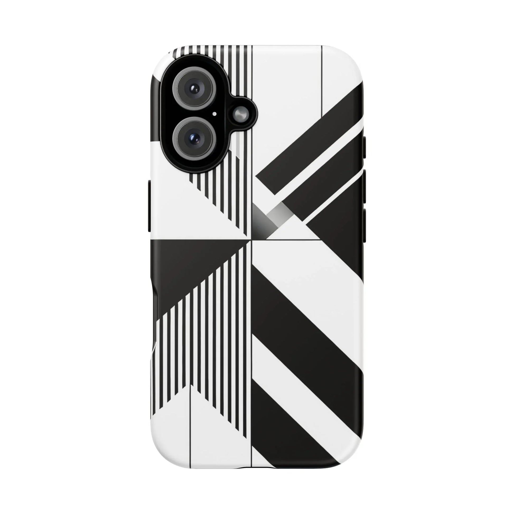 Monochrome Tough Phone Case for iPhone 11-16 and Galaxy S20–S25 - KARARMDESIGN
