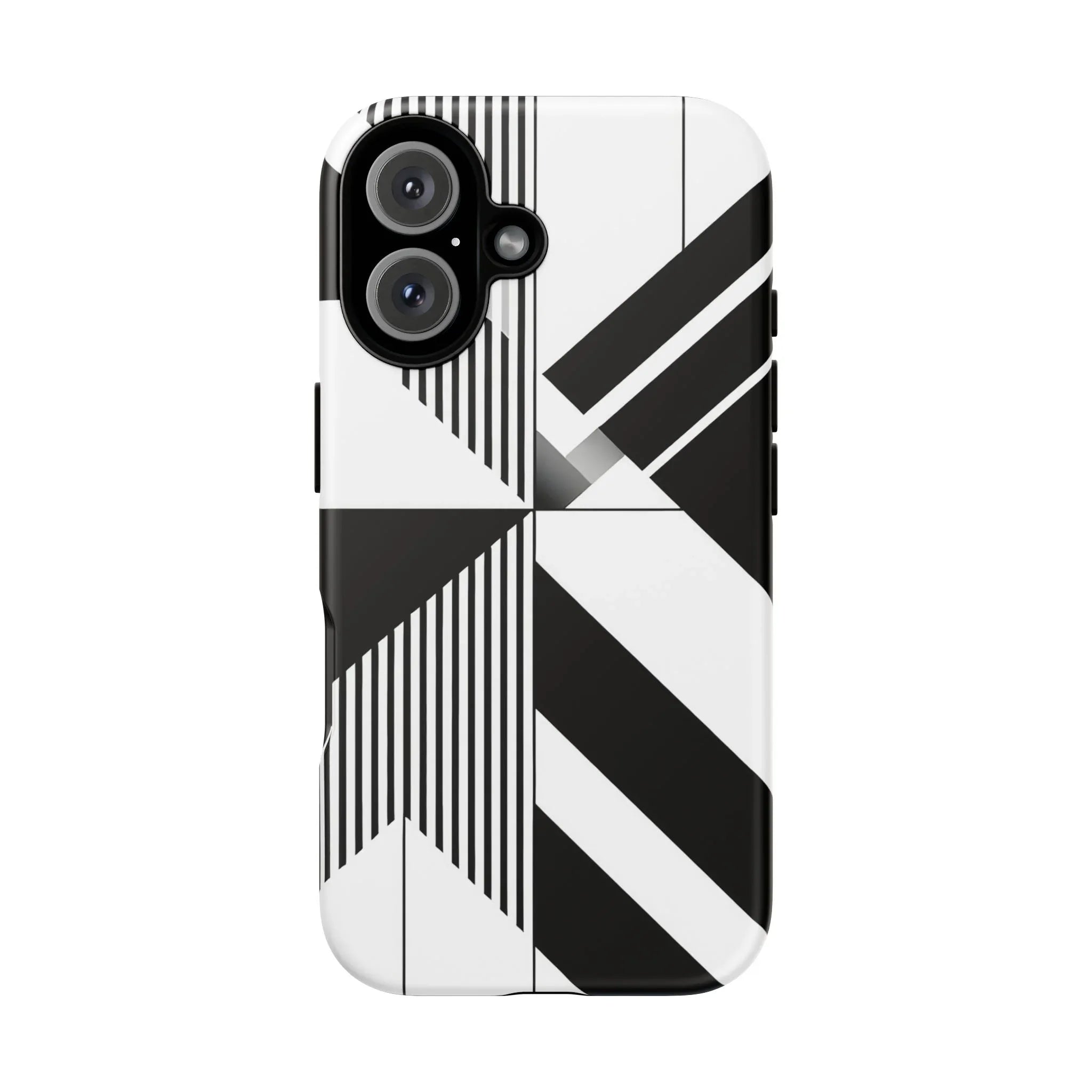 Monochrome Tough Phone Case for iPhone 11-16 and Galaxy S20–S25 - KARARMDESIGN