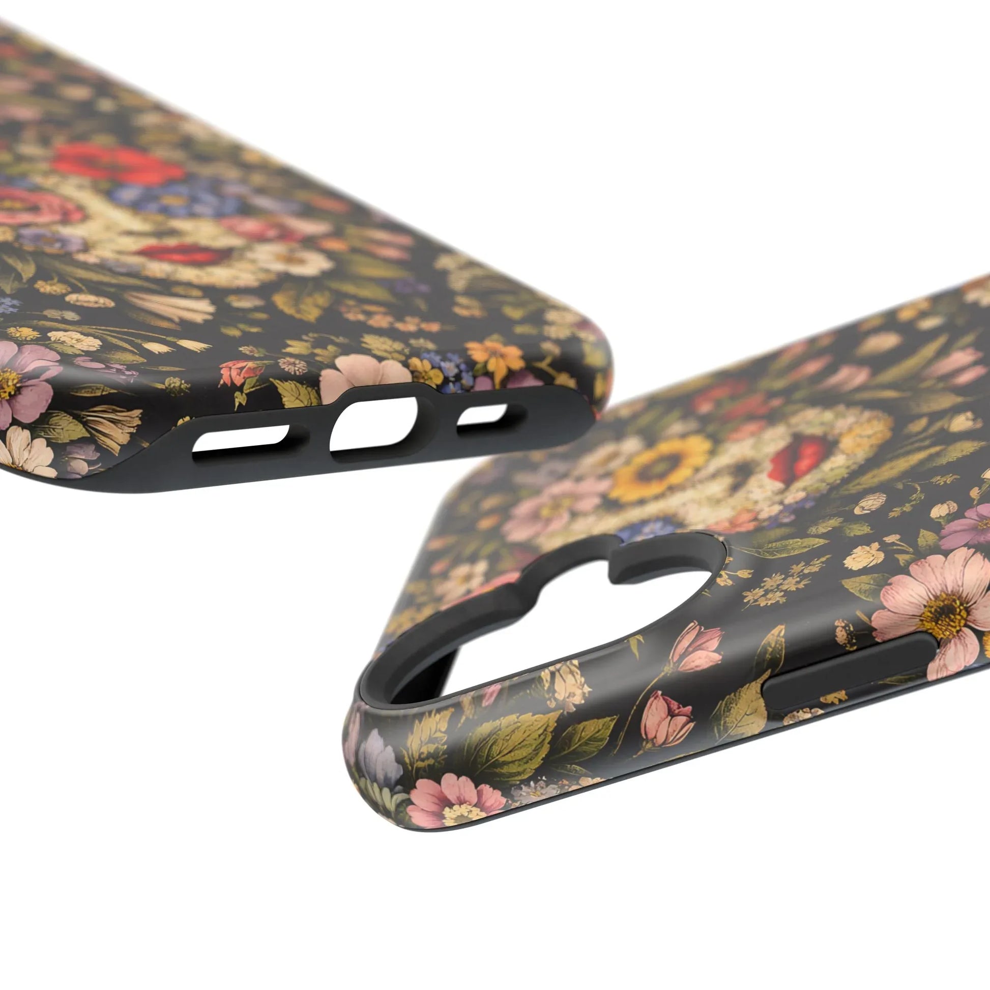 Vintage Flower Face Phone Case for iPhone 13-17 - KARARMDESIGN