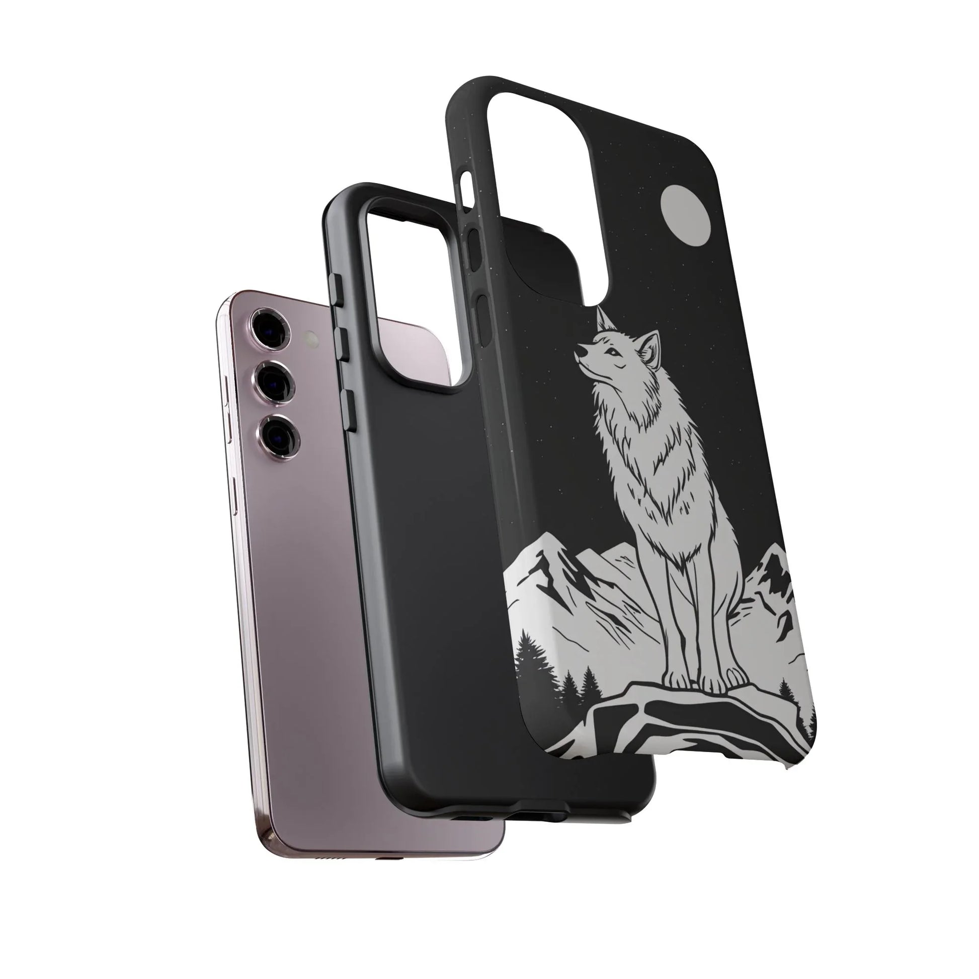 Majestic Wolf Phone Case for iPhone and Galaxy - KARARMDESIGN