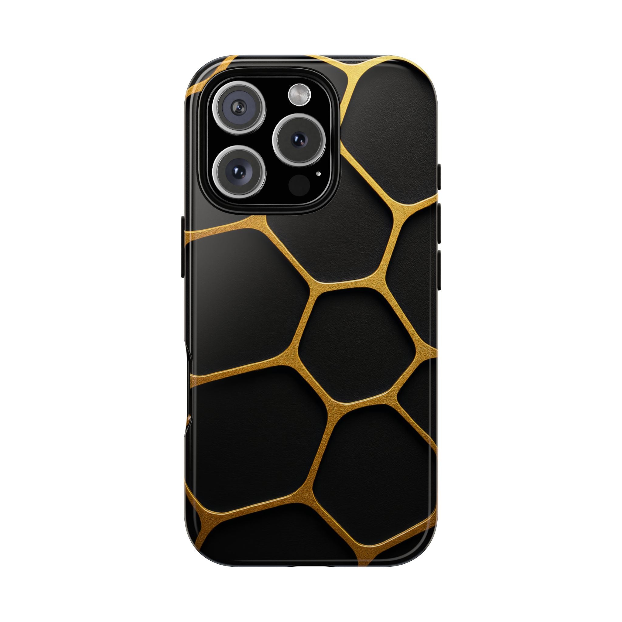 Golden Cellscape Tough Phone Case – Black & Gold