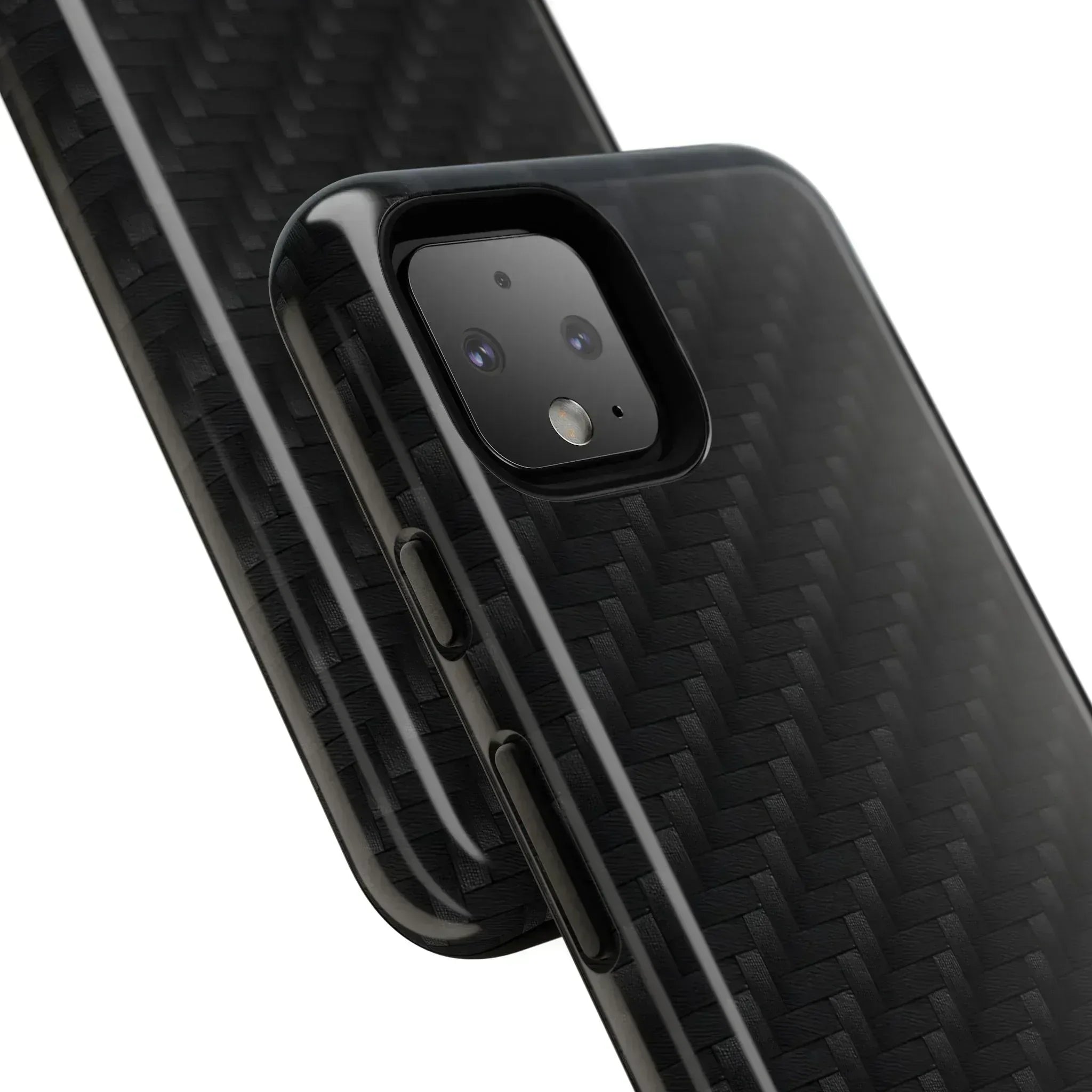 Black Carbon Phone Case for iPhone 8-16 and Google Pixel up to 9 - KARARMDESIGN