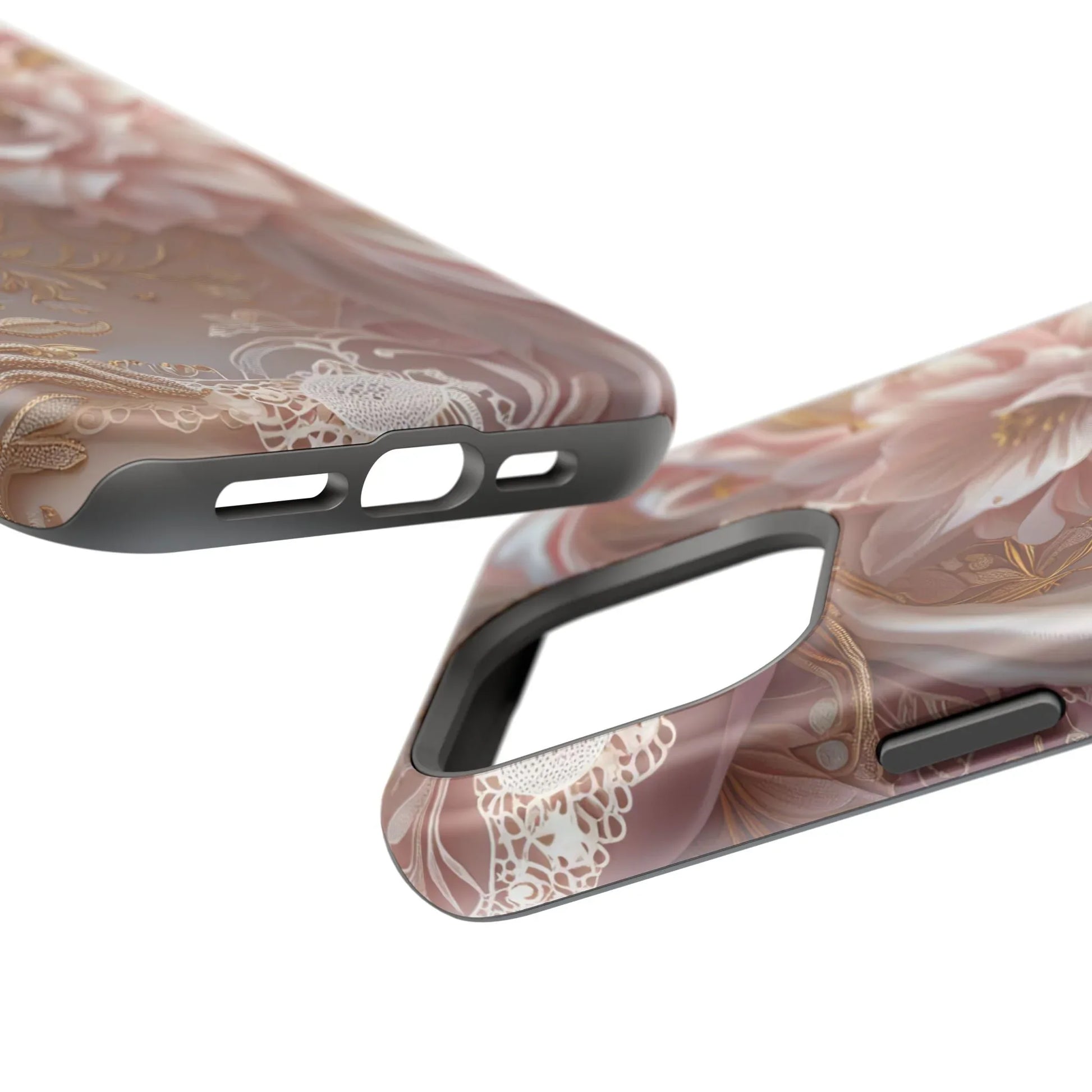 Elegant Floral Phone Case for iPhone 11-17 and Samsung Galaxy S21-S22 - KARARMDESIGN