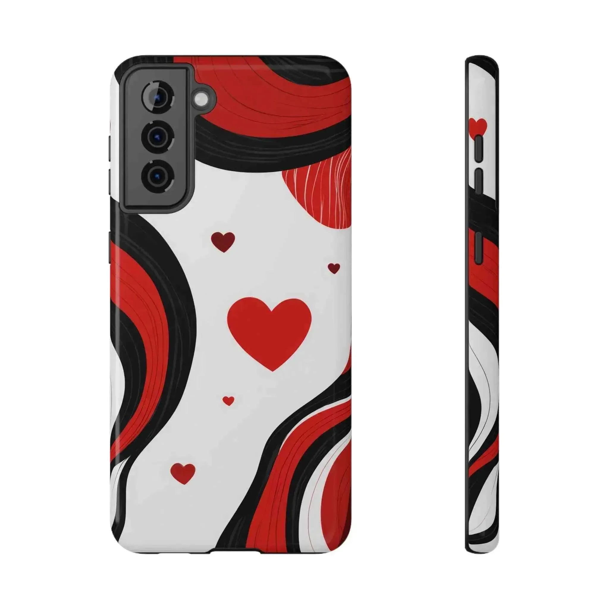 Red Romance Phone Case for iPhone 11-17 and Galaxy S21-S22 - KARARMDESIGN