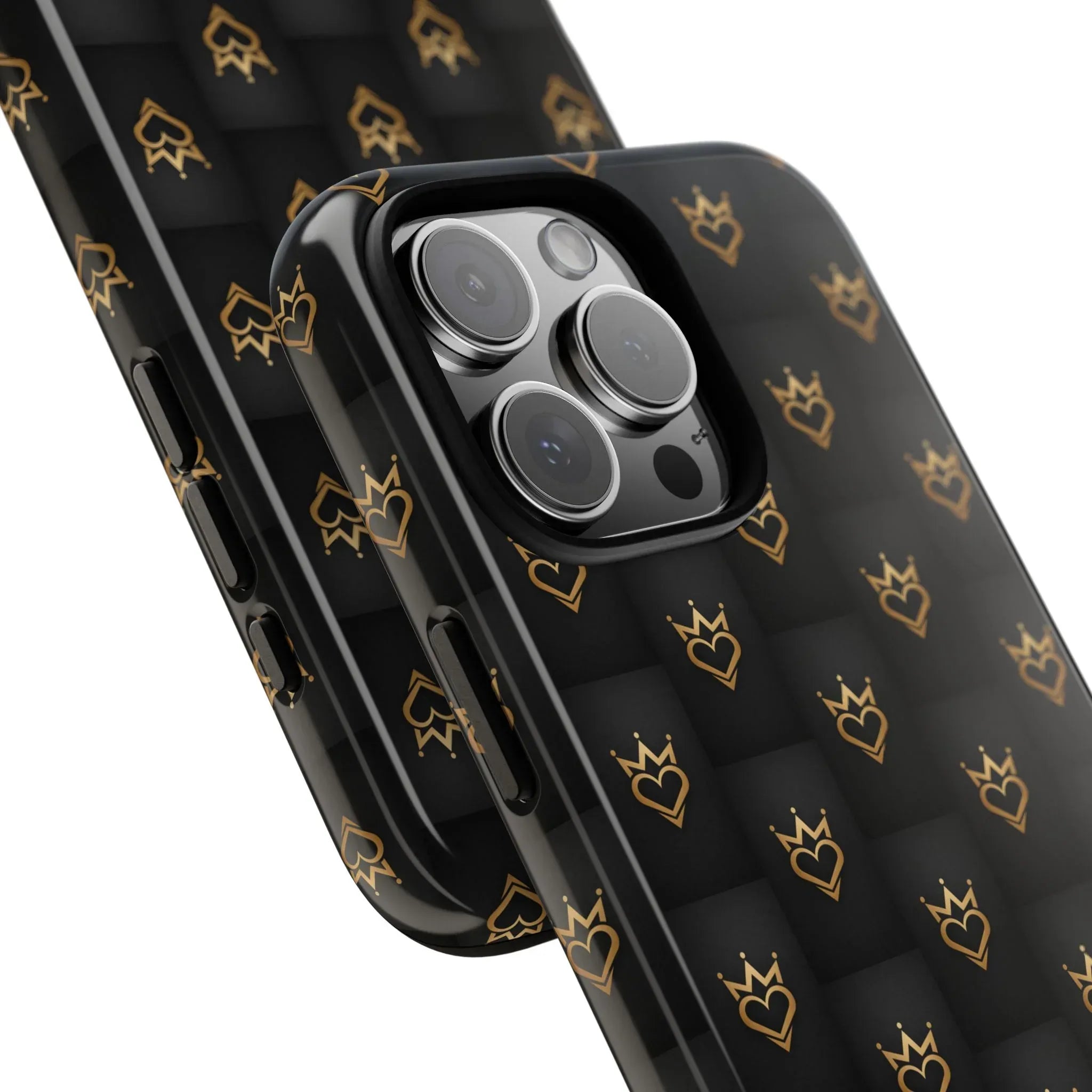 Crowned Heart Doodle Phone Case for iPhone 11-17 & Galaxy S10-S25 - KARARMDESIGN