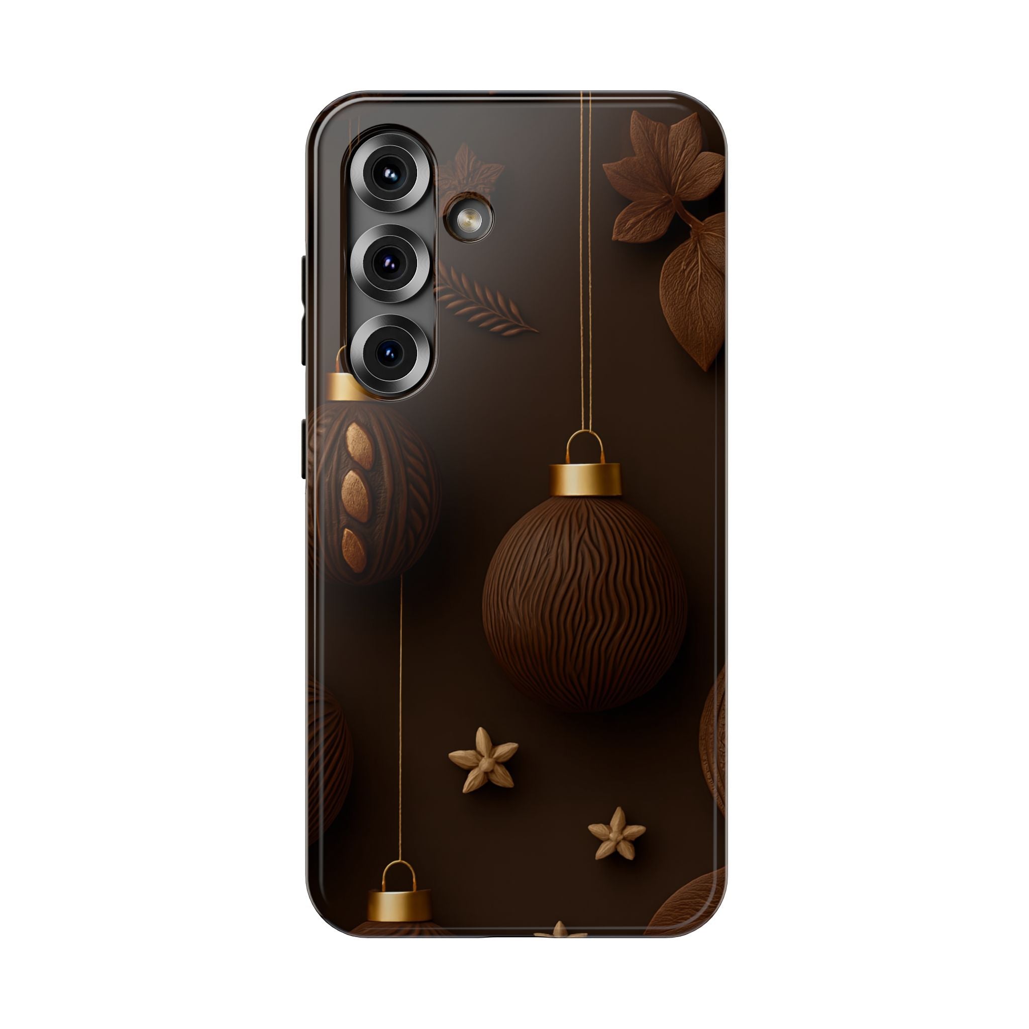 Chocolate Ornaments Phone Case for iPhone 11-17 and Galaxy S22-S26