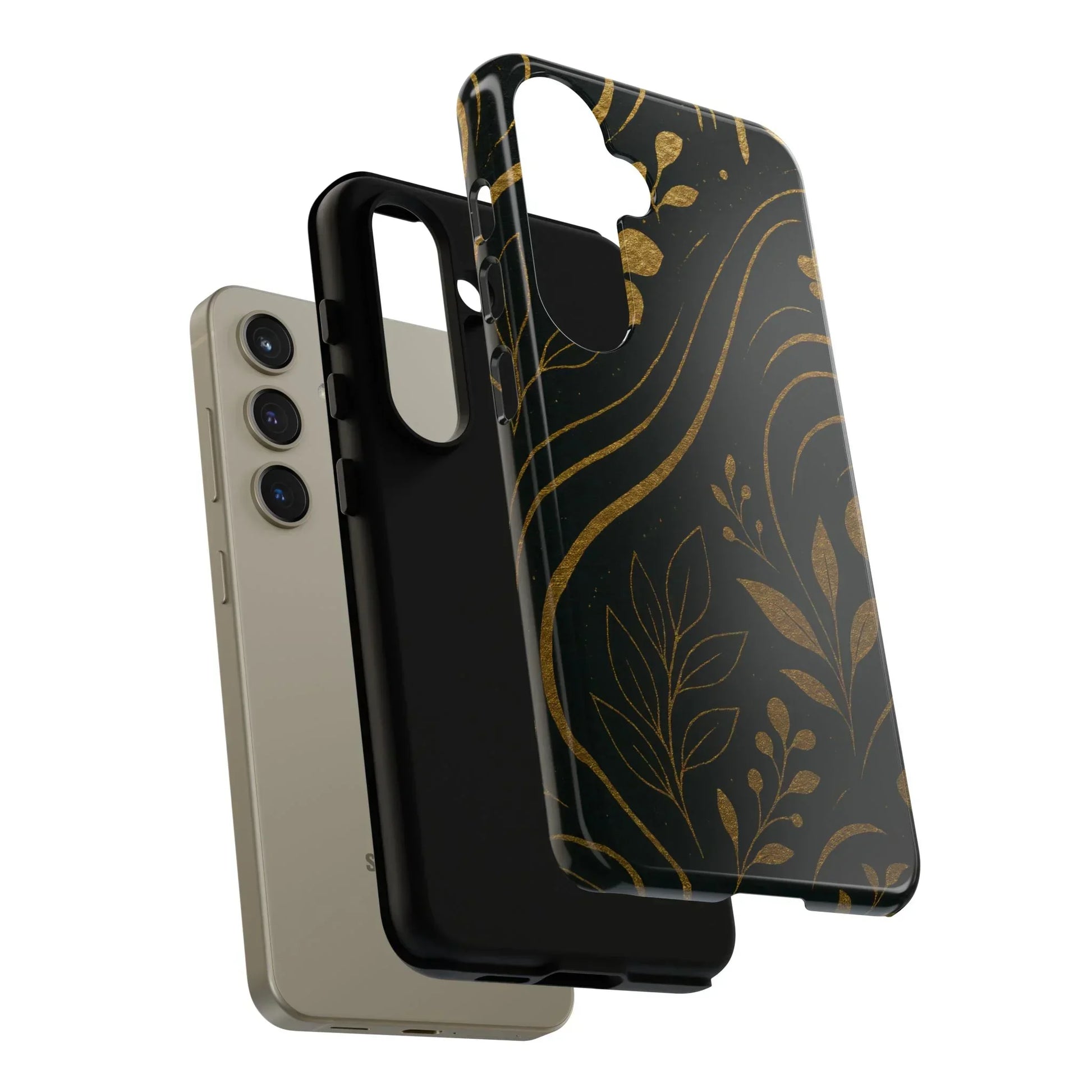 Foil Frenzy Abstract Gold Pattern Phone Case for Samsung Galaxy and Google Pixel - KarArmDesign