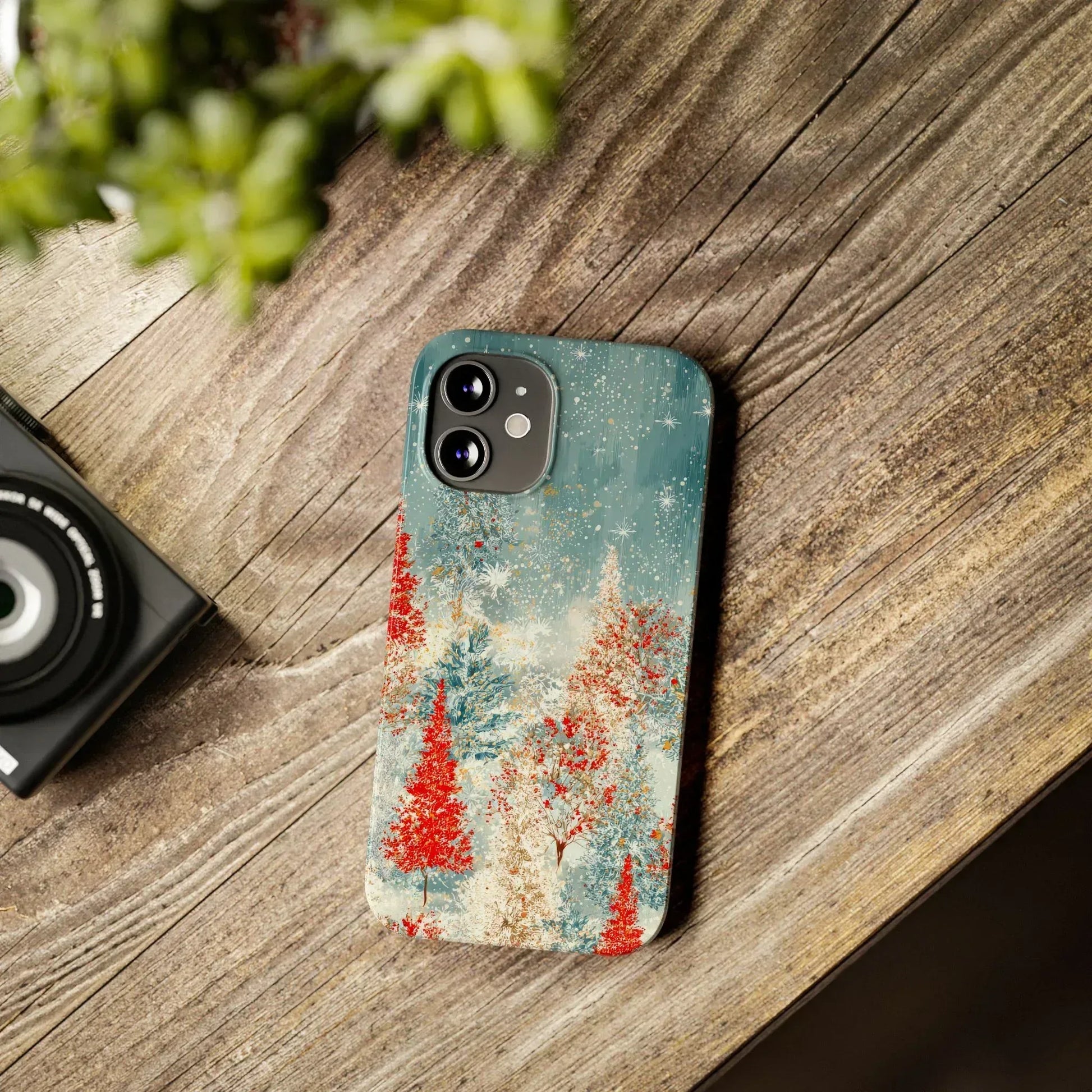 Snowy Forest Phone Case for iPhone 11-17 - KARARMDESIGN