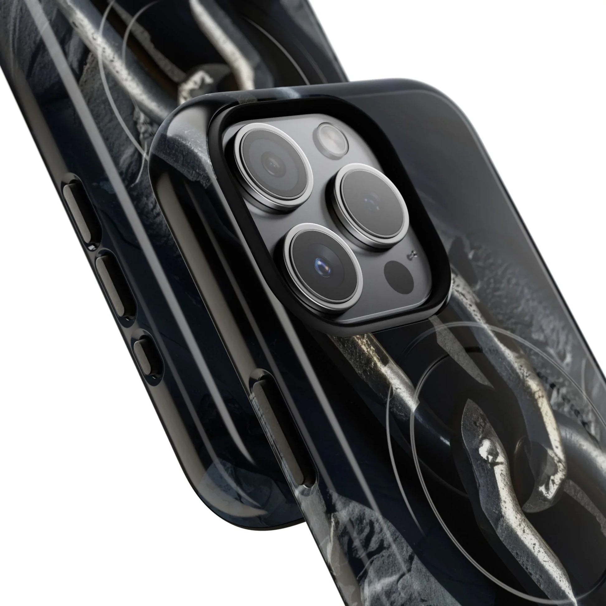 “Iron Chain” Tough Magnetic Phone Case for iPhone 13-17 - KARARMDESIGN