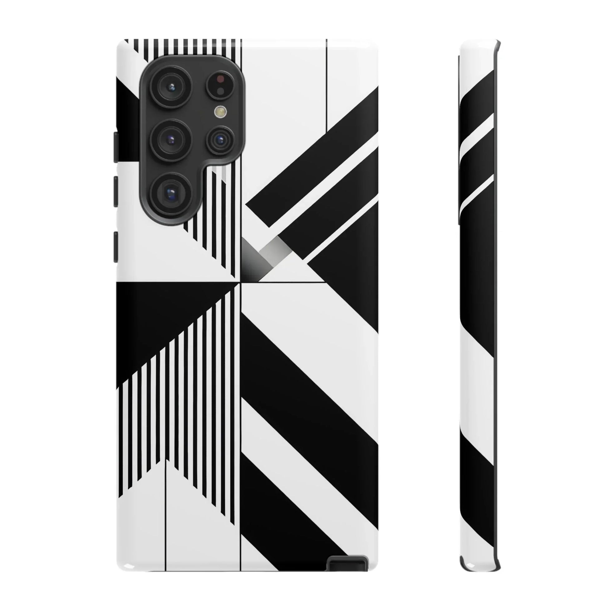 Monochrome Tough Phone Case for iPhone 11-16 and Galaxy S20–S25 - KARARMDESIGN