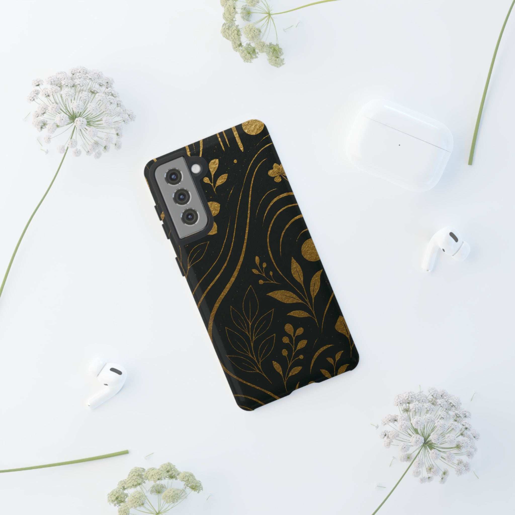 Gold Pattern Tough Phone Case for Samsung Galaxy & Google Pixel