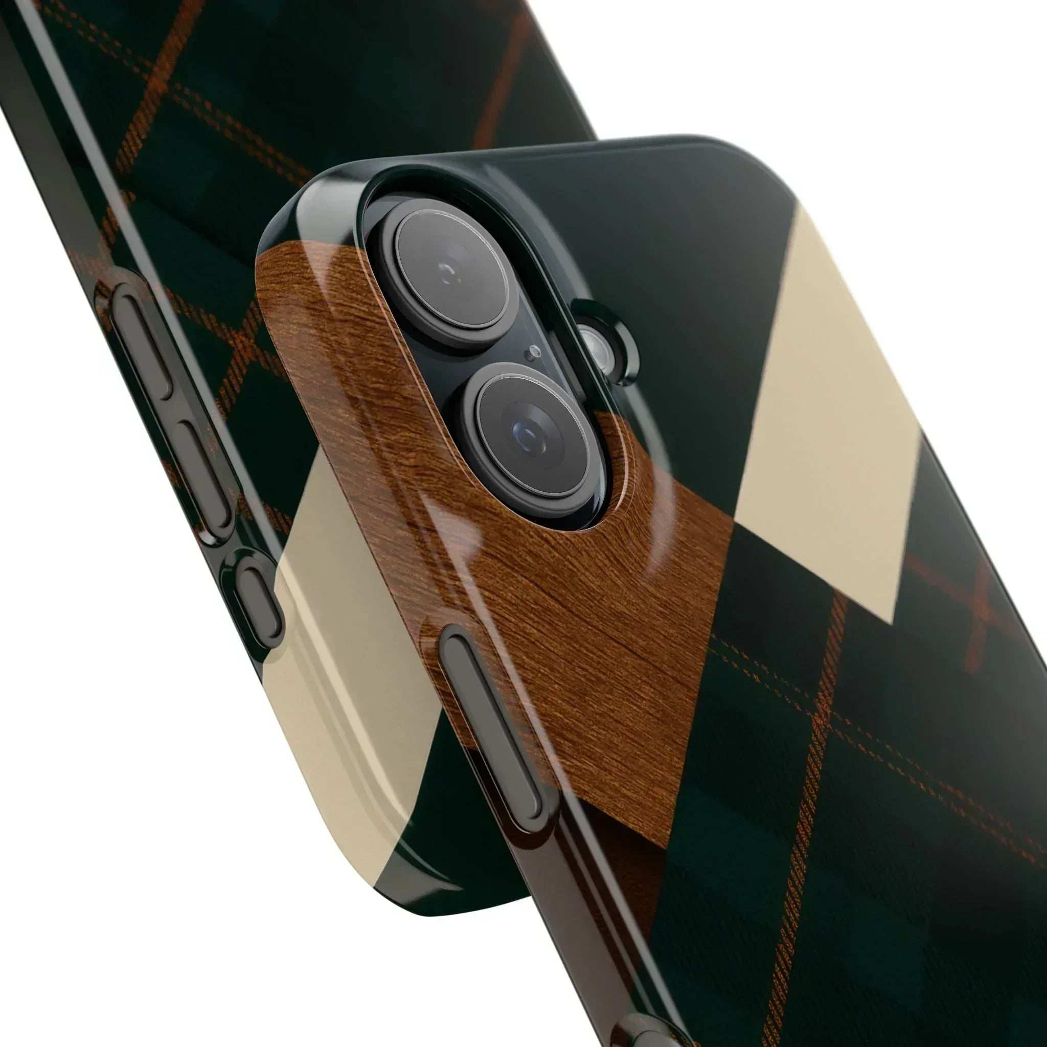 Rustic Green Phone Case for iPhone 8-16 and Galaxy S20-S24 - KARARMDESIGN