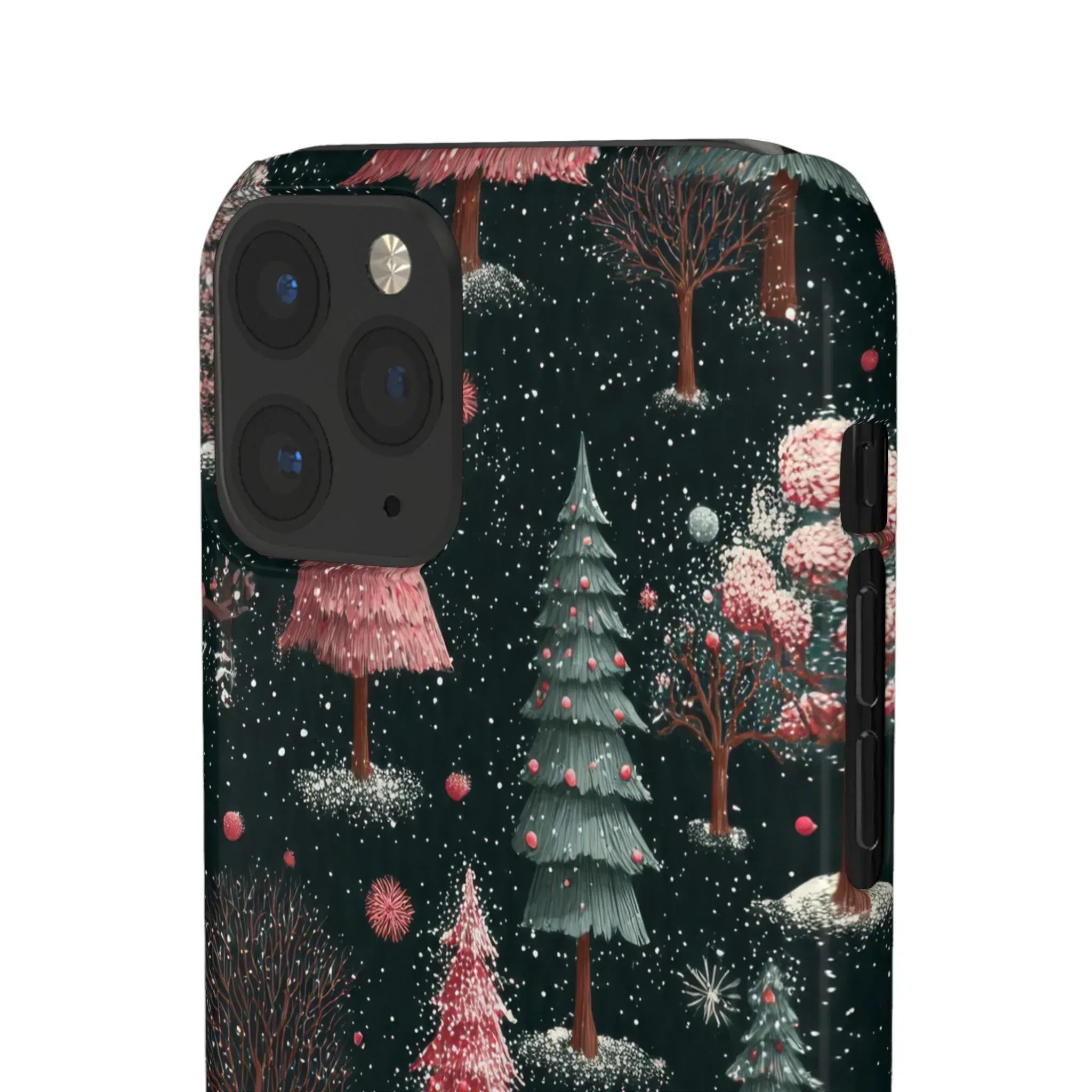 Winter Bloom Forest Phone Case for iPhone 11-17 and Galaxy S20-S25 - KARARMDESIGN